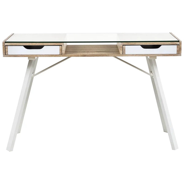 Birou B33, stejar sonoma/alb, 120x60x76 cm