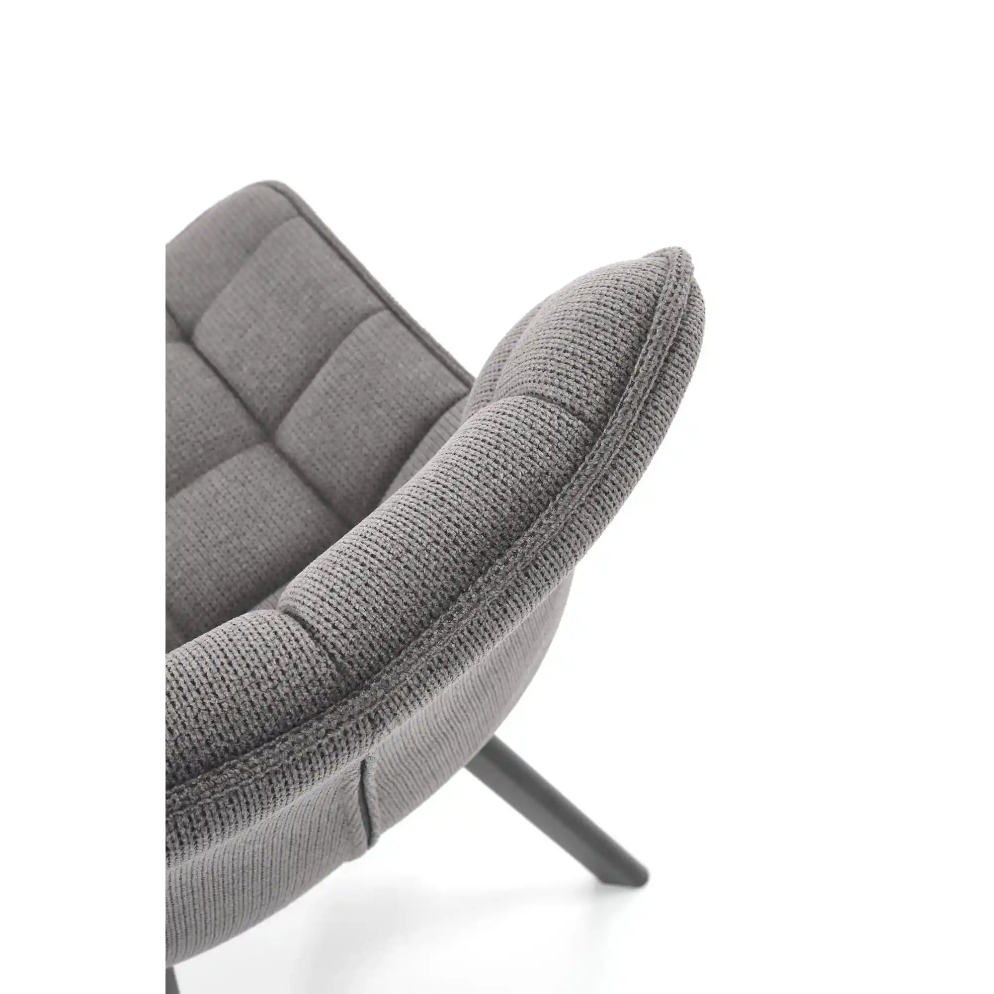 Scaun K549, gri/negru, stofa clasica/metal, 46x61x84 cm