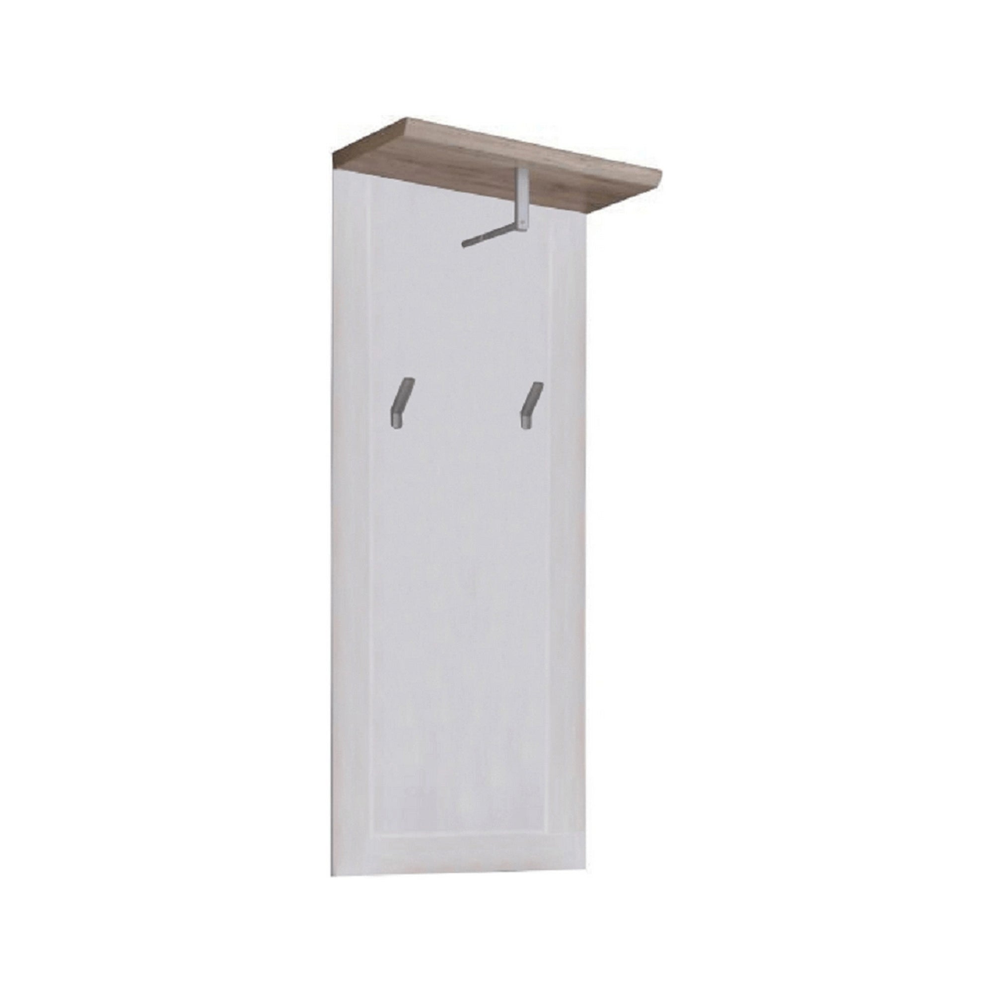 Cuier PROVENSAL, alb/stejar San Remo, PAL infoliat, 59x30x143 cm