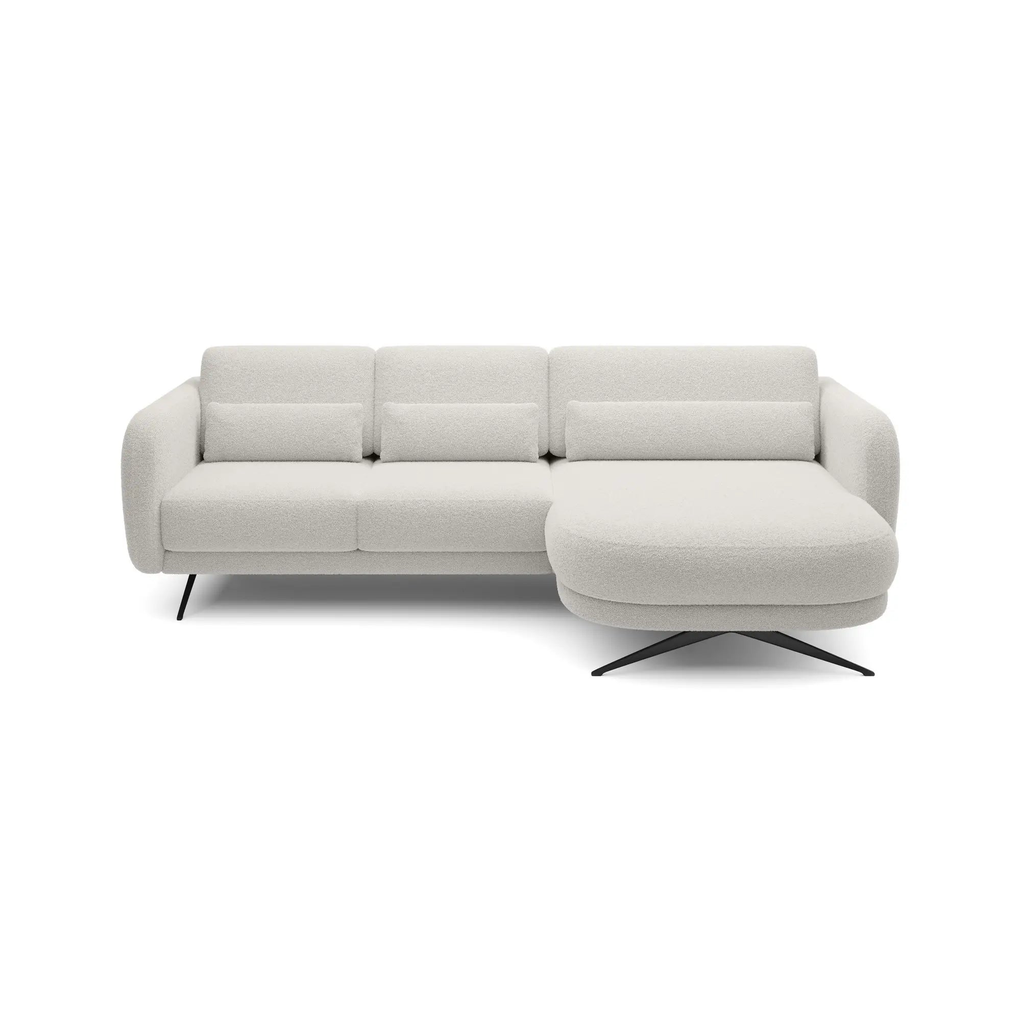 Coltar ILUSIO MINI, personalizabil materiale Gama Premium, cu reglaj electric si tetiere reglabile, 260x177x104 cm