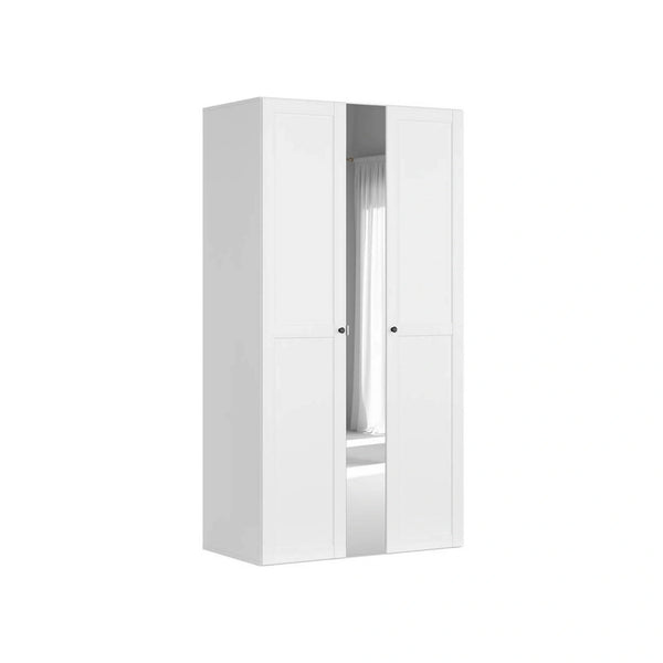 Dulap FLEX, alb, PAL, cu 3 usi, 125x66x240 cm