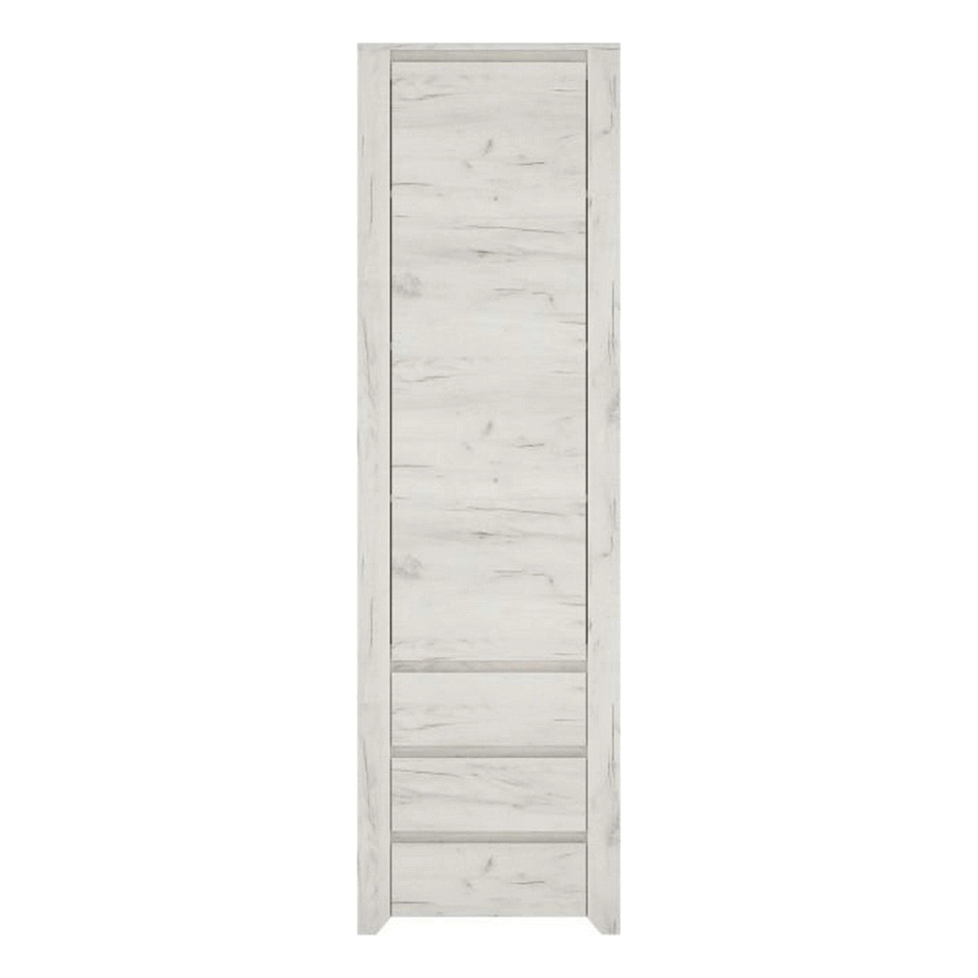 Dulap ANGEL tip 10, alb, PAL melaminat, cu o usa si 3 sertare, 56x40x191 cm