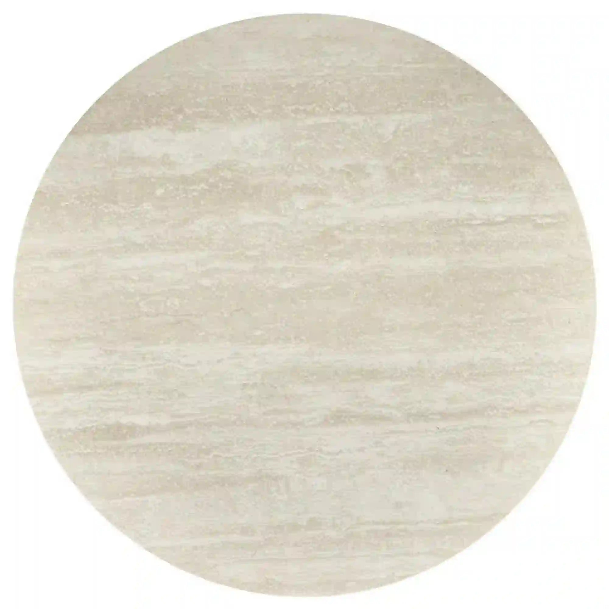Masa TOLIO, travertin/casmir, piatra sinterizata/otel, 90x76 cm