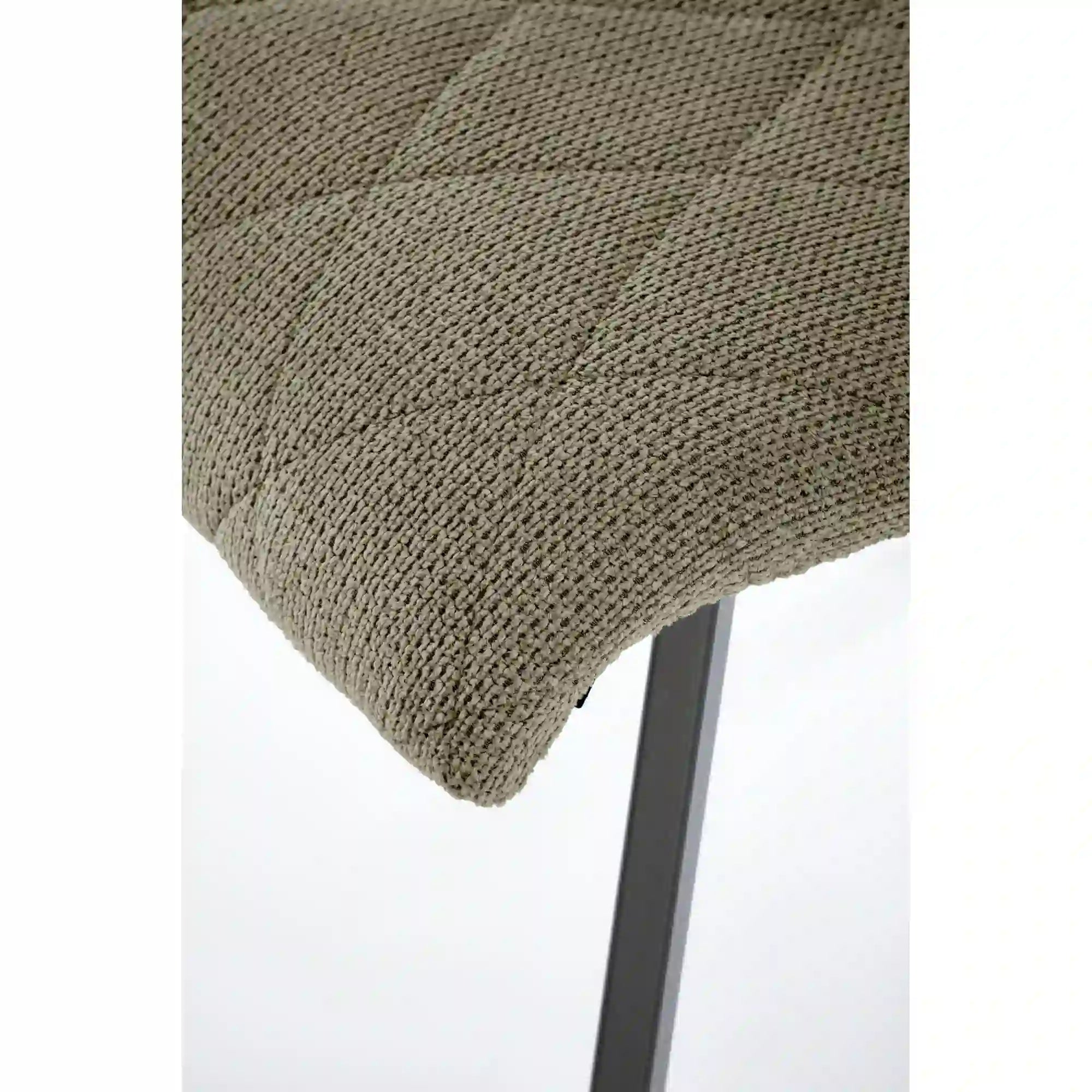Scaun K561, verde/negru, stofa clasica/metal, 44x58x85 cm