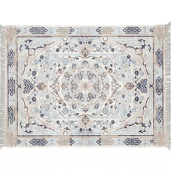 Covor FEMI, 80x150 cm, forma dreptunghiulara, poliester, bej