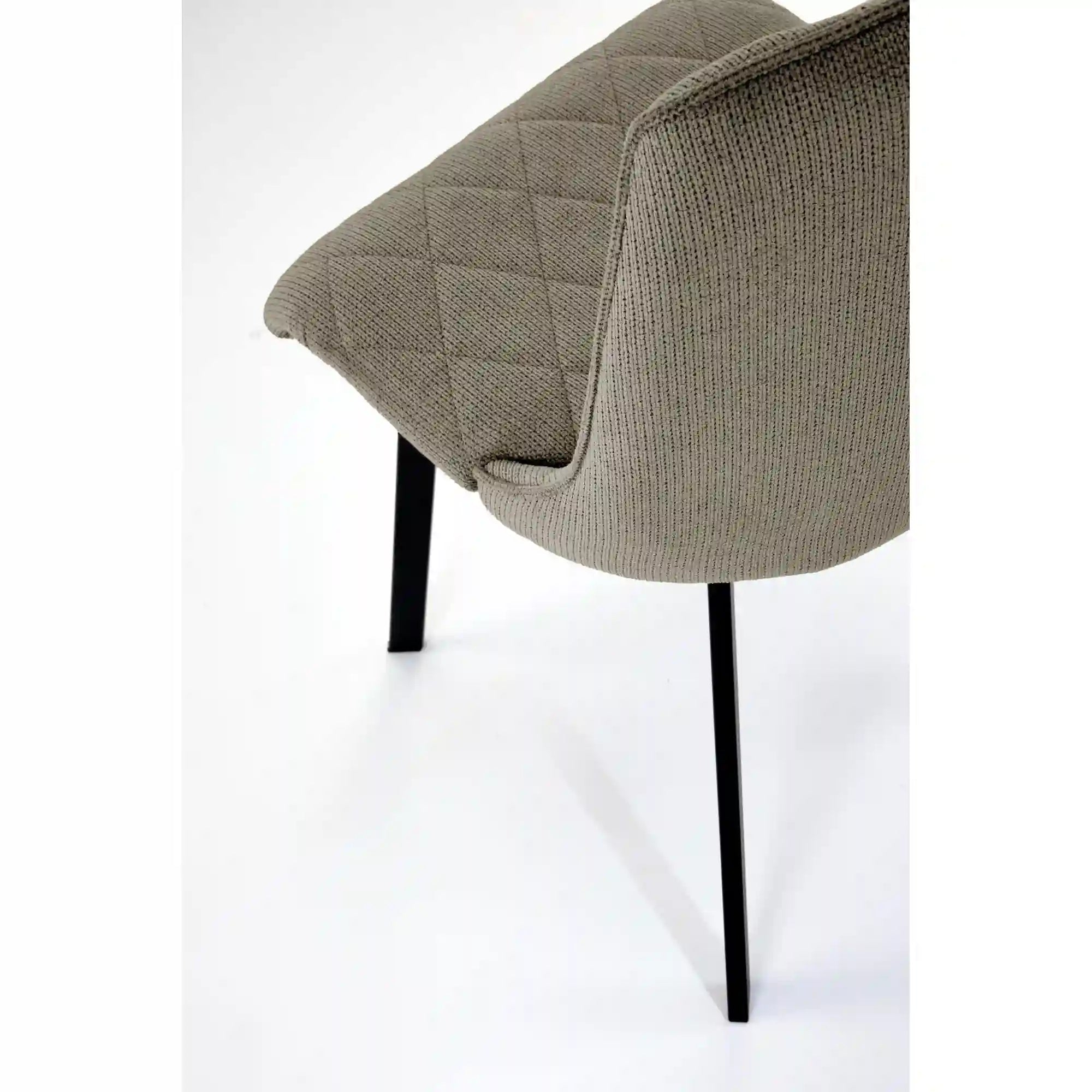 Scaun K561, verde/negru, stofa clasica/metal, 44x58x85 cm