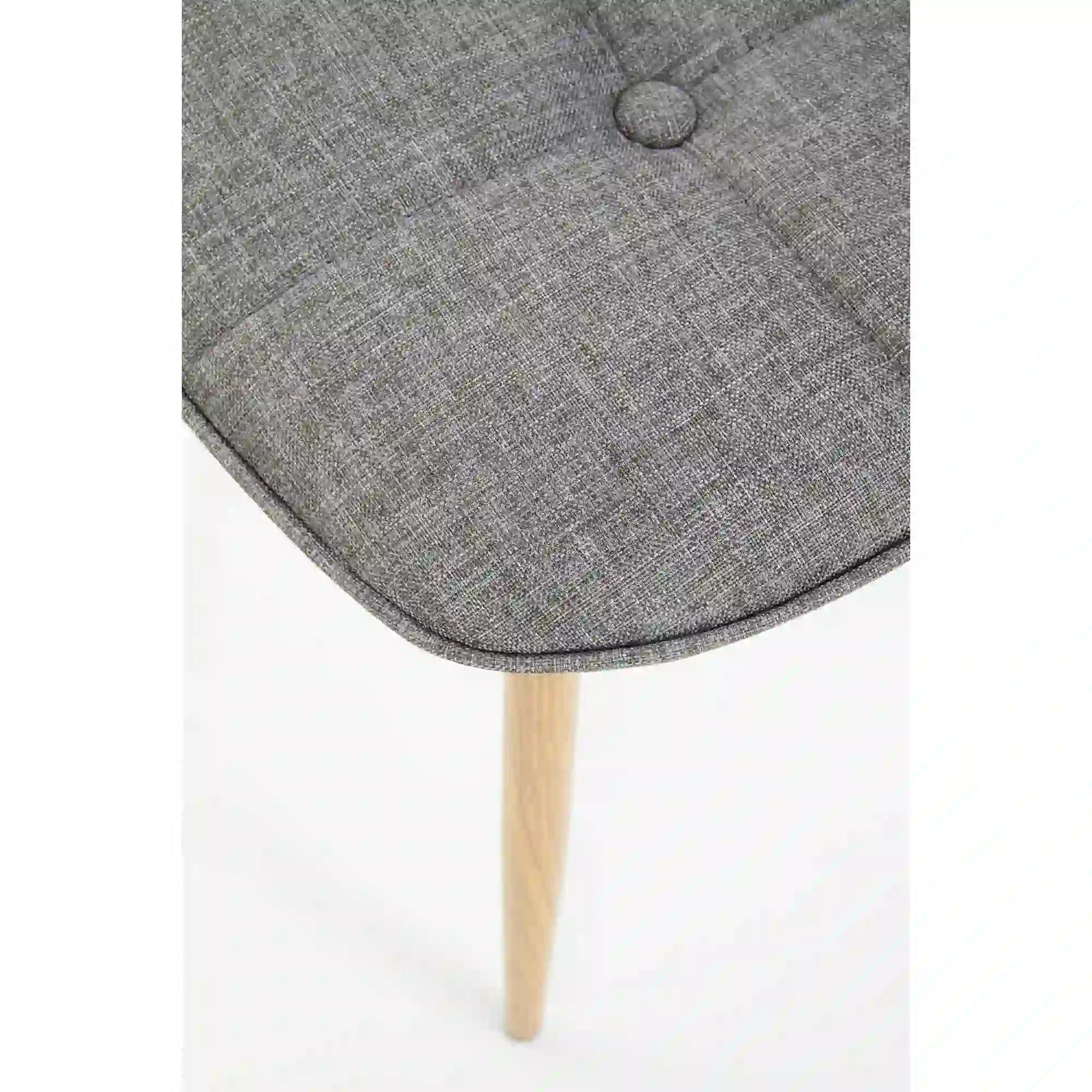 Scaun K316, gri/stejar, stofa clasica/metal, 44x56x87 cm