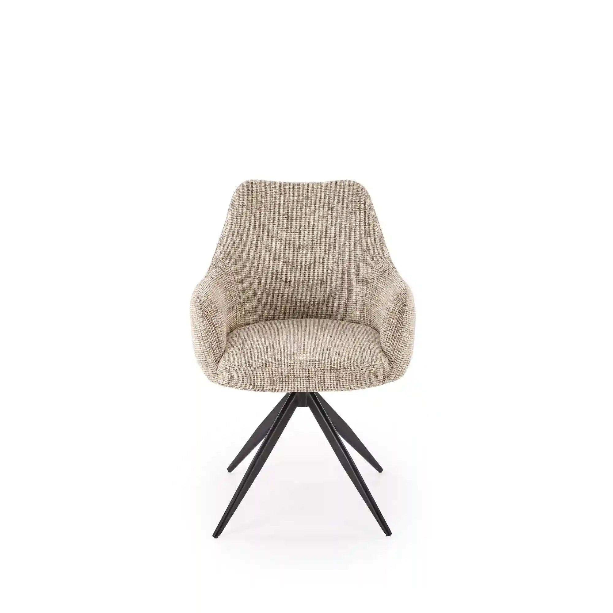 Scaun K564, bej/negru, stofa clasica/otel, 60x63x87 cm