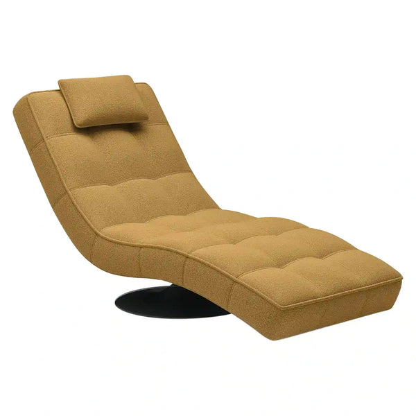 Sezlong rotativ LEXI, personalizabil materiale gama Premium, pernuta decorativa, 74x162x86 cm