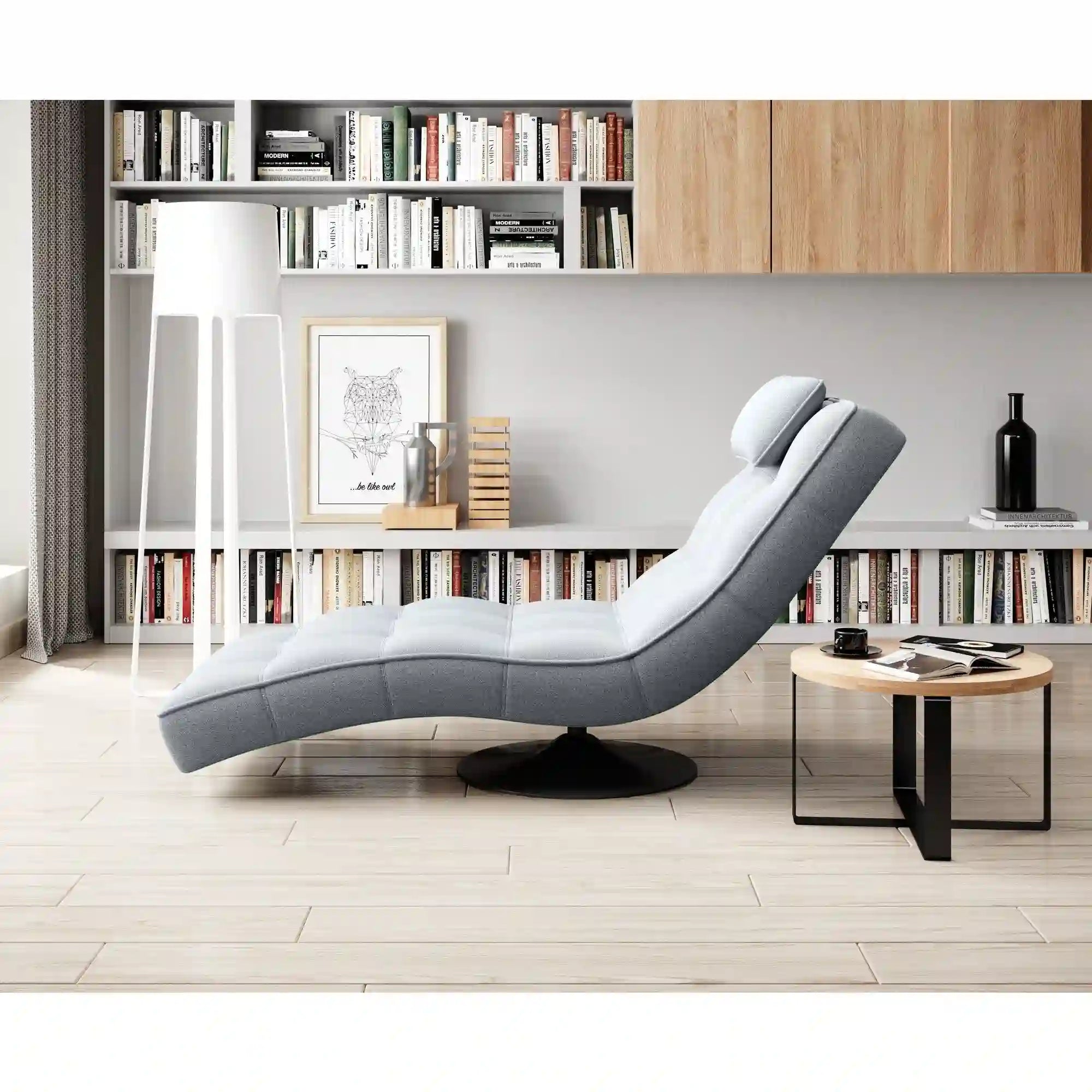 Sezlong rotativ LEXI, personalizabil materiale gama Premium, pernuta decorativa, 74x162x86 cm