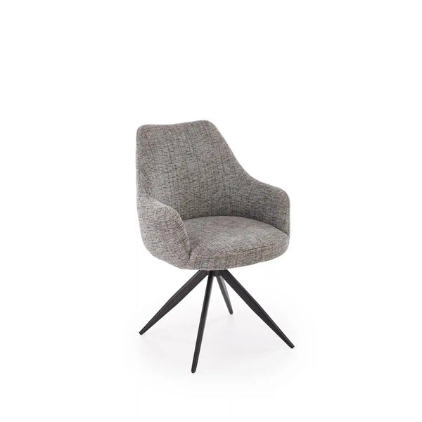 Scaun K564, gri/negru, stofa clasica/metal, 60x63x87 cm