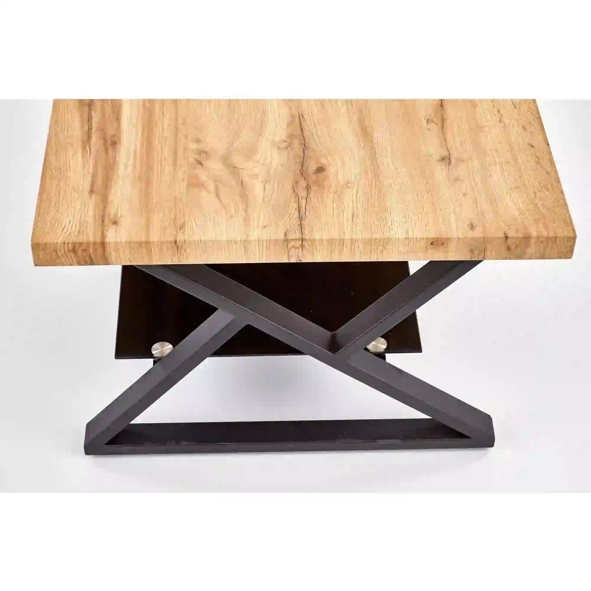 Masuta cafea XENA, negru/stejar natural, 110x60x45 cm