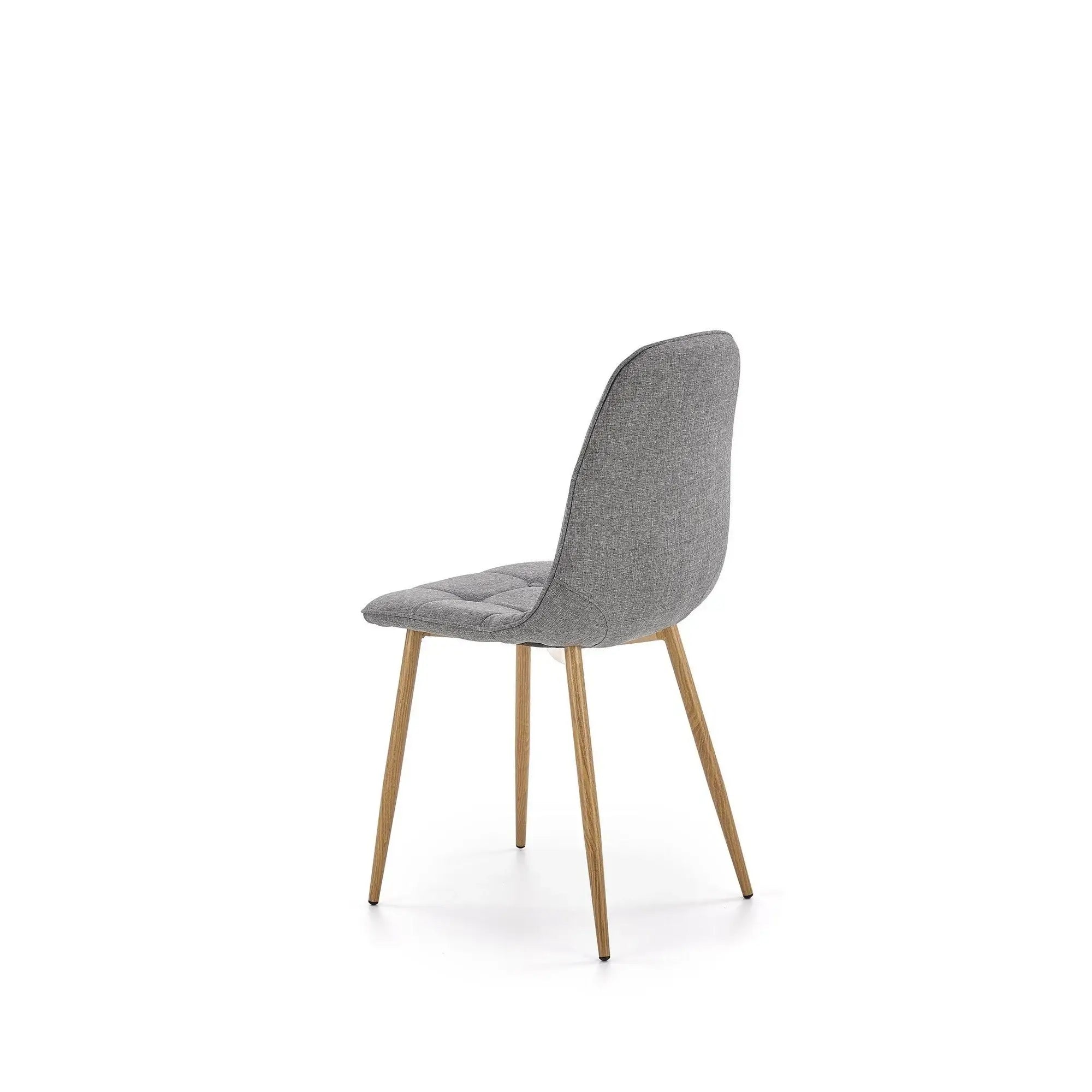 Scaun K316, gri/stejar, stofa clasica/metal, 44x56x87 cm