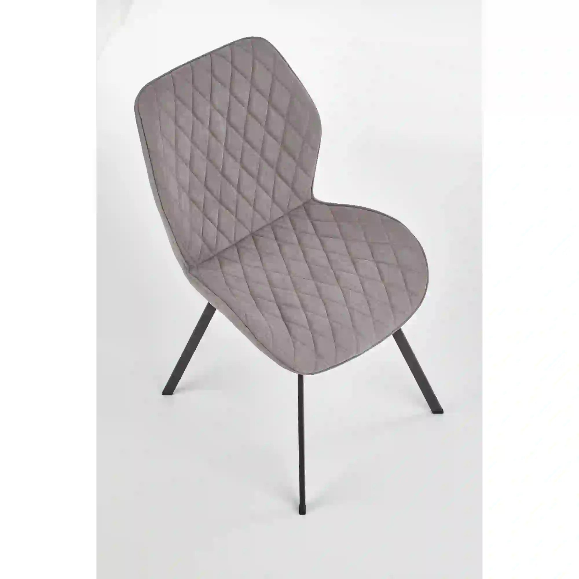 Scaun K360 gri/negru, stofa clasica/metal, 51x64x90 cm