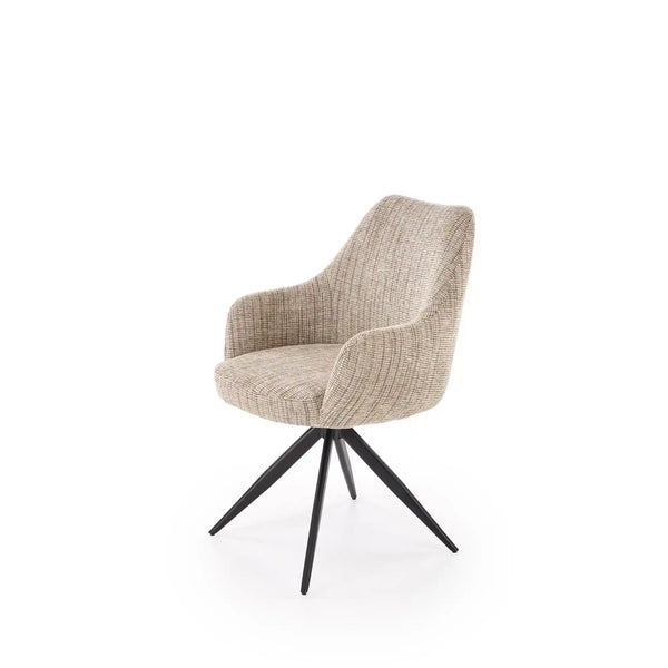 Scaun K564, bej/negru, stofa clasica/otel, 60x63x87 cm