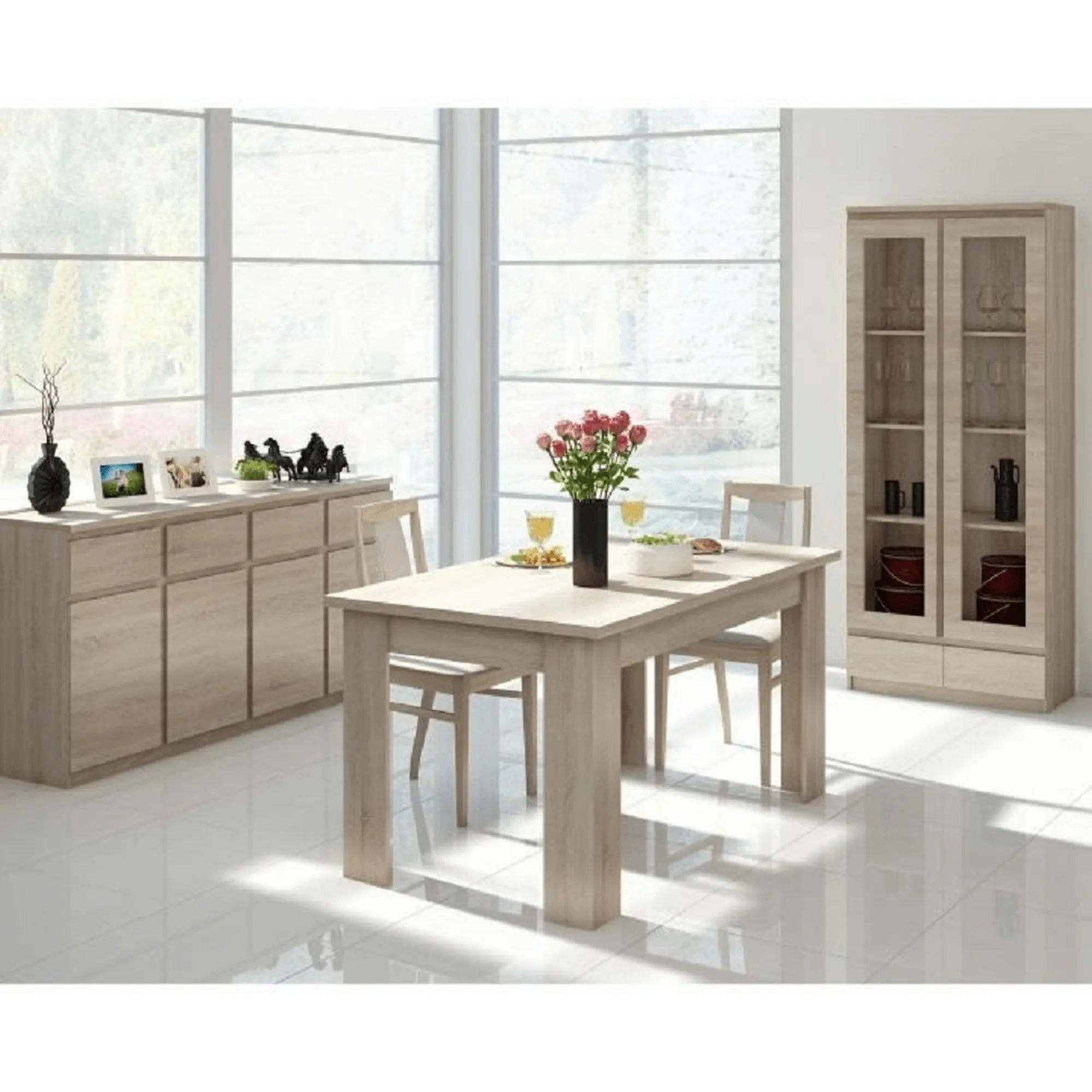 Comoda PANAMA TYP 11, stejar sonoma, PAL melaminat, 220x41x88 cm