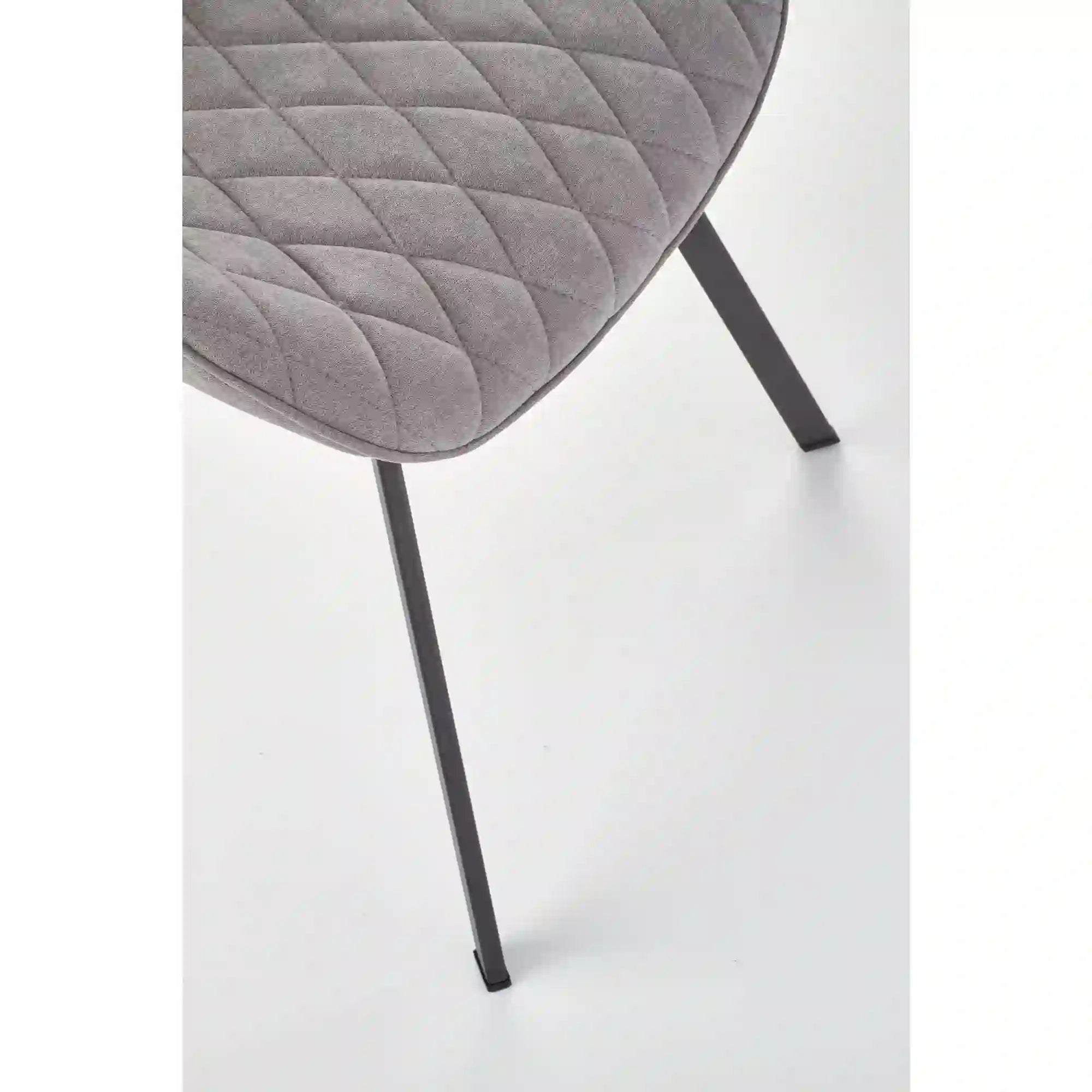 Scaun K360 gri/negru, stofa clasica/metal, 51x64x90 cm