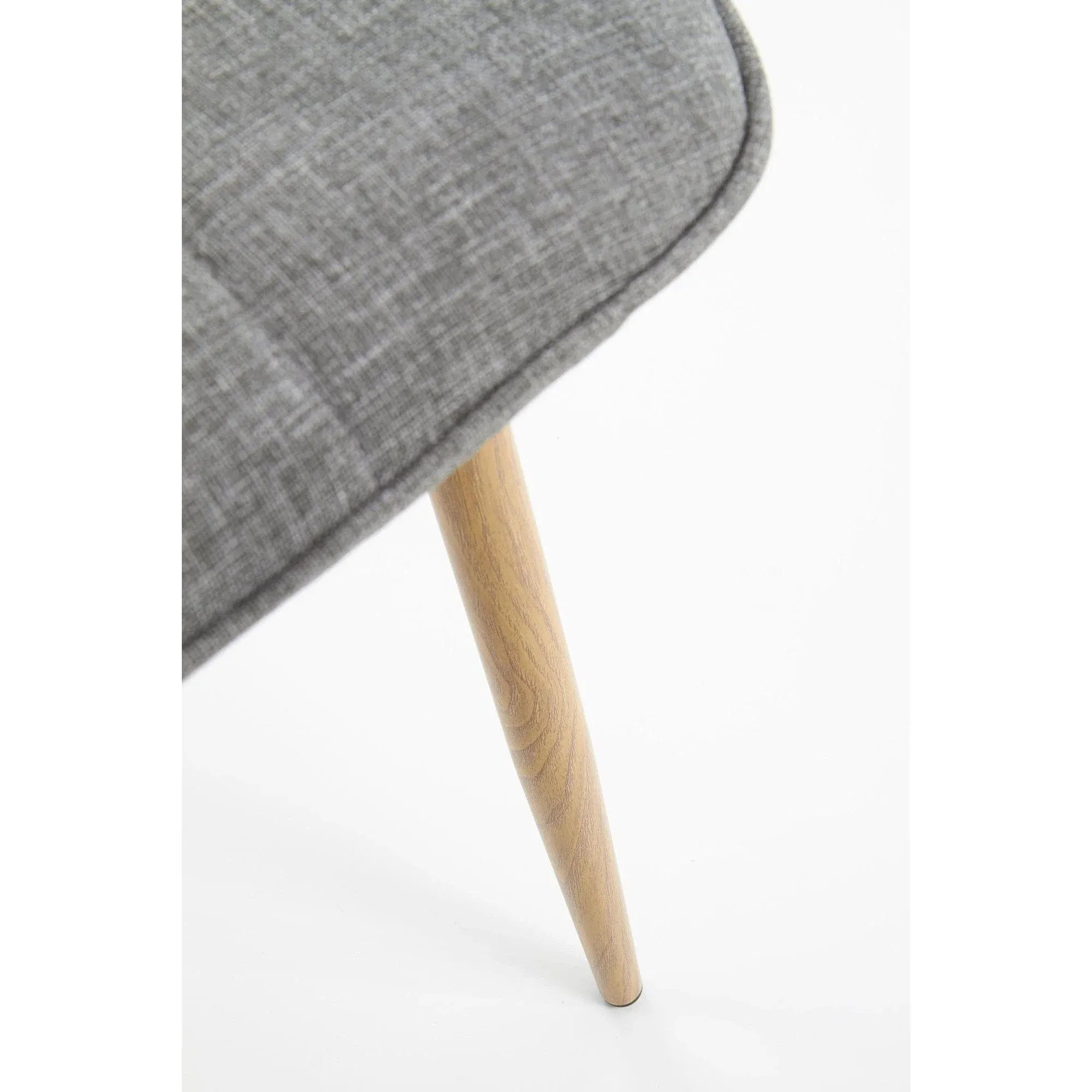 Scaun K316, gri/stejar, stofa clasica/metal, 44x56x87 cm