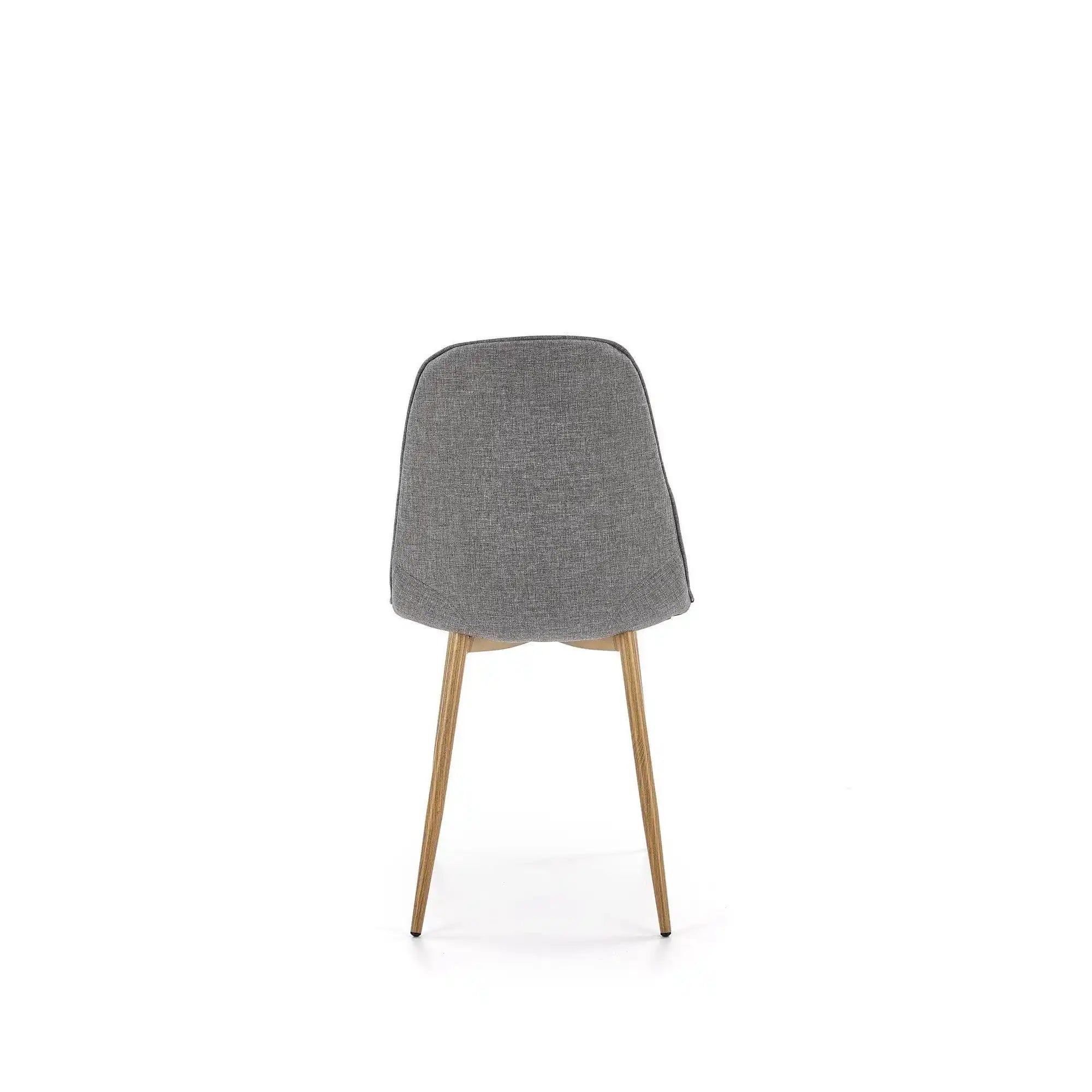 Scaun K316, gri/stejar, stofa clasica/metal, 44x56x87 cm