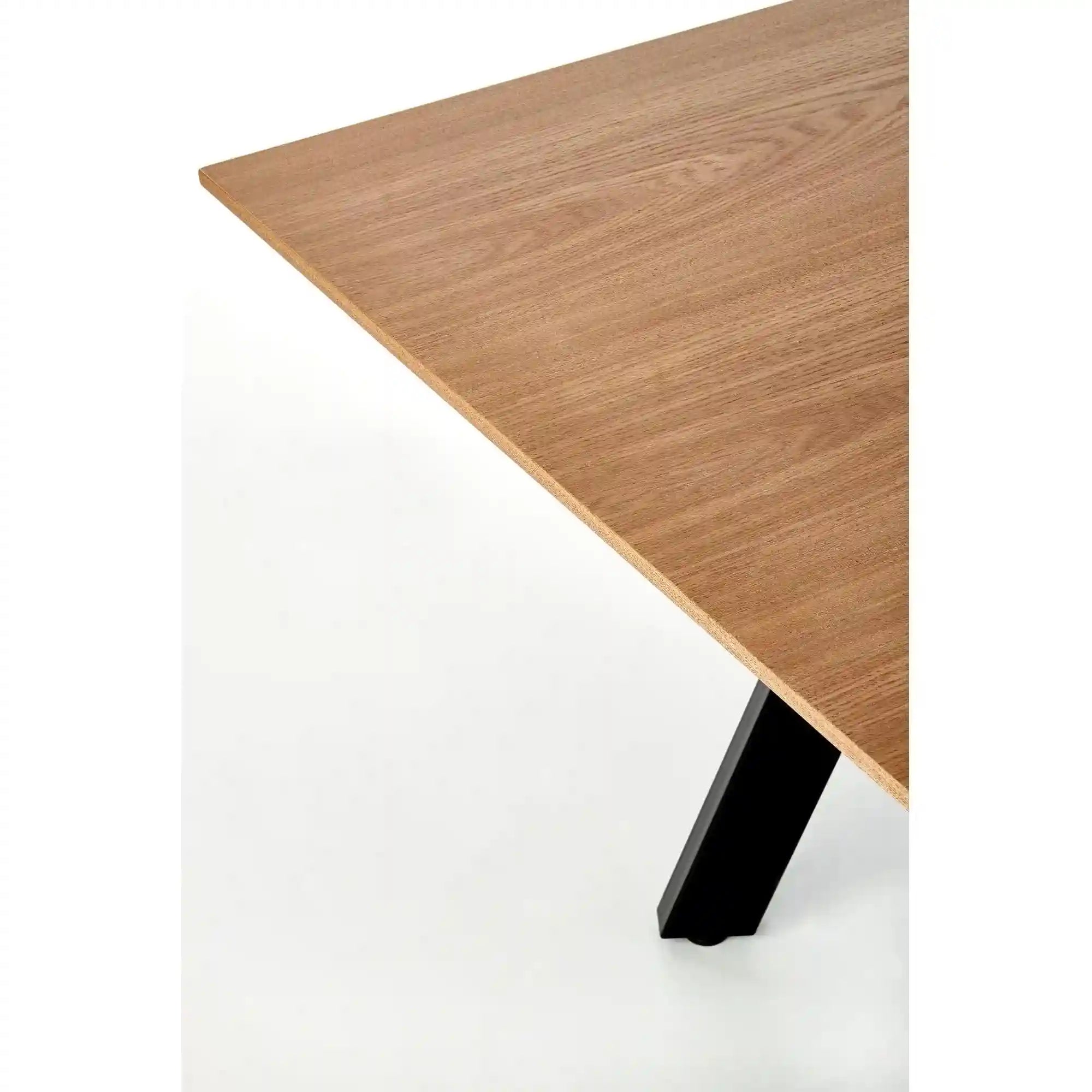 Masa extensibila CAPITAL, stejar auriu/negru, 180/240x90x76 cm