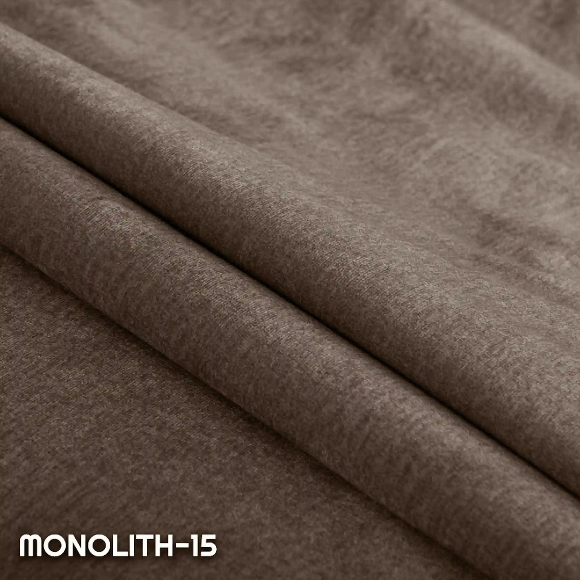 Canapea extensibila Molly, stofa catifelata maro - Monolith 15, cu lada depozitare, 226x101x91 cm