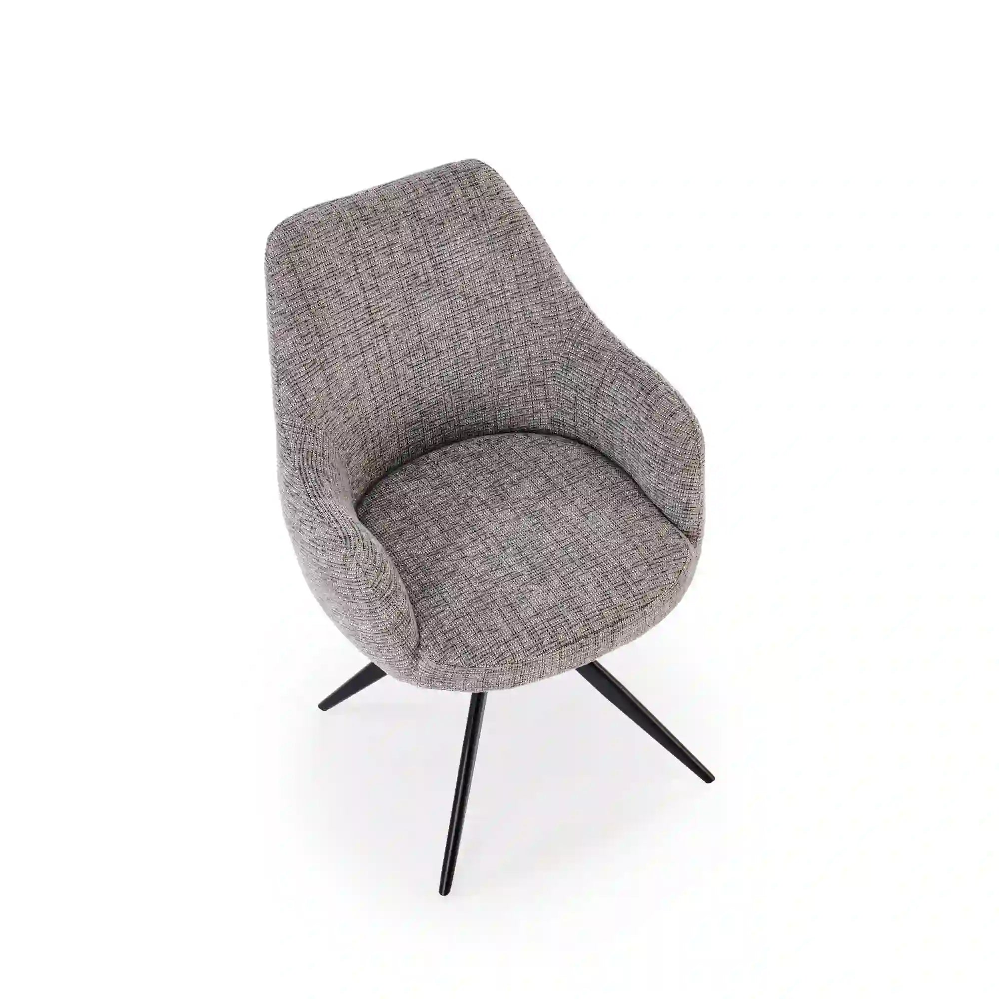 Scaun K564, gri/negru, stofa clasica/metal, 60x63x87 cm