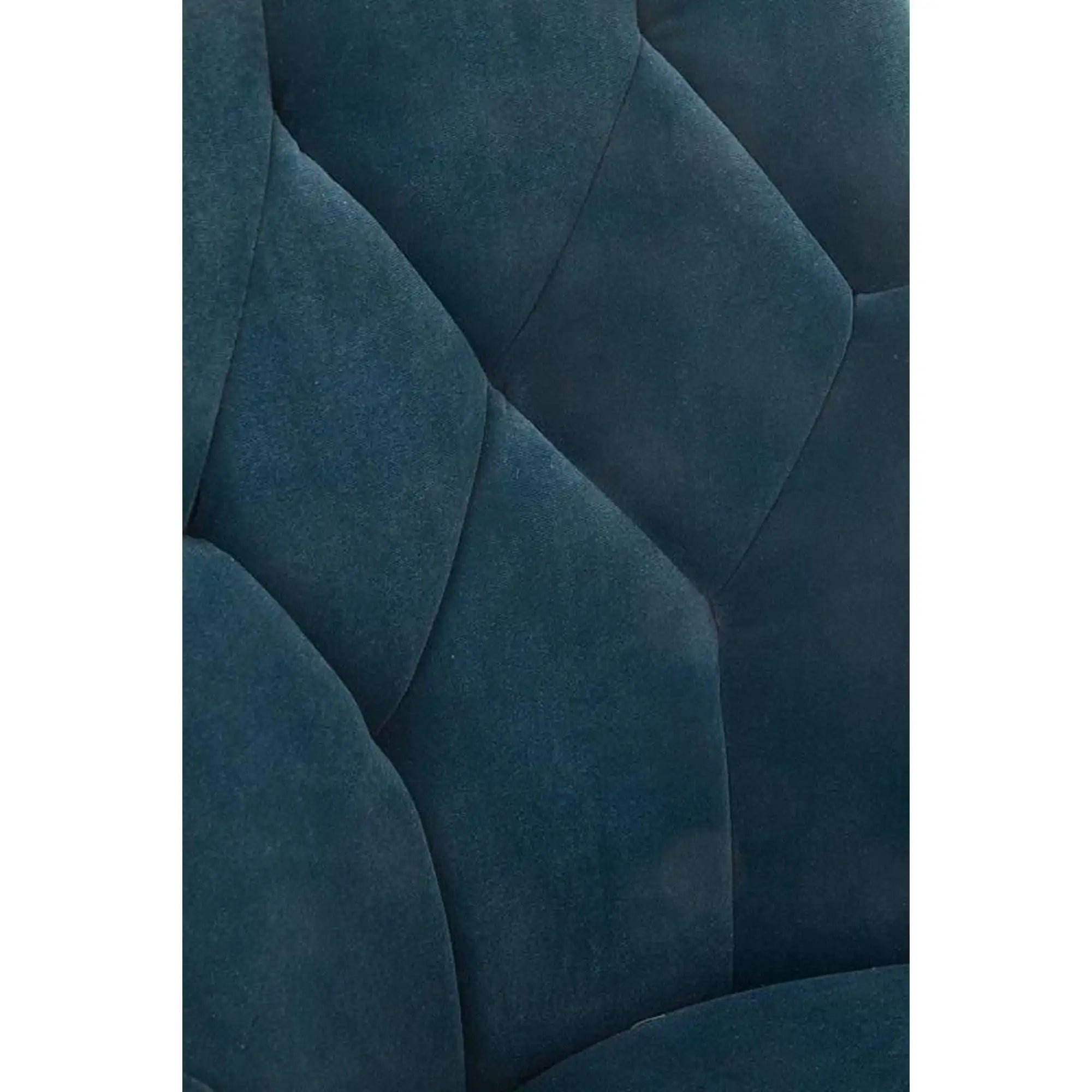 Scaun K365, verde inchis/negru, stofa catifelata/metal, 52x57x90 cm