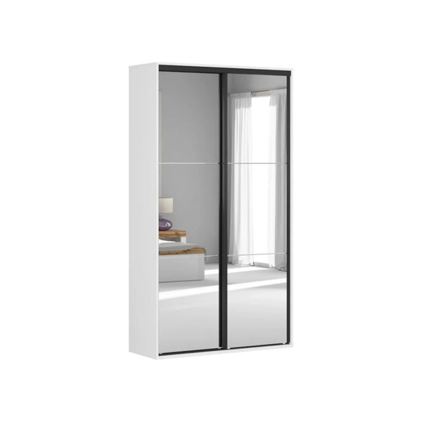 Dulap FLEX, alb, PAL, cu 2 usi, 120x45x218 cm
