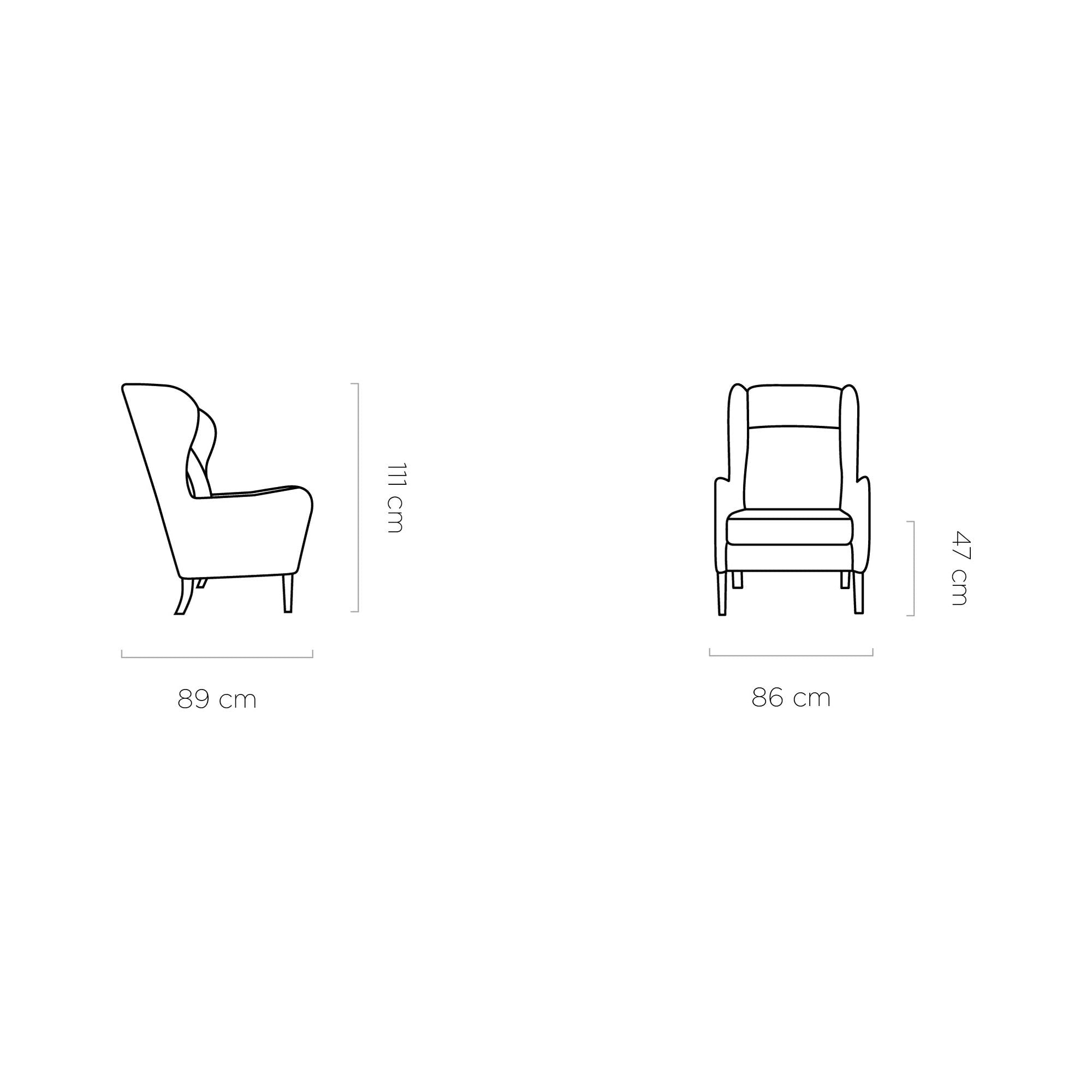 Fotoliu TACO, stofa clasica bej - Letto 11, Gama Premium, 86x89x111 cm
