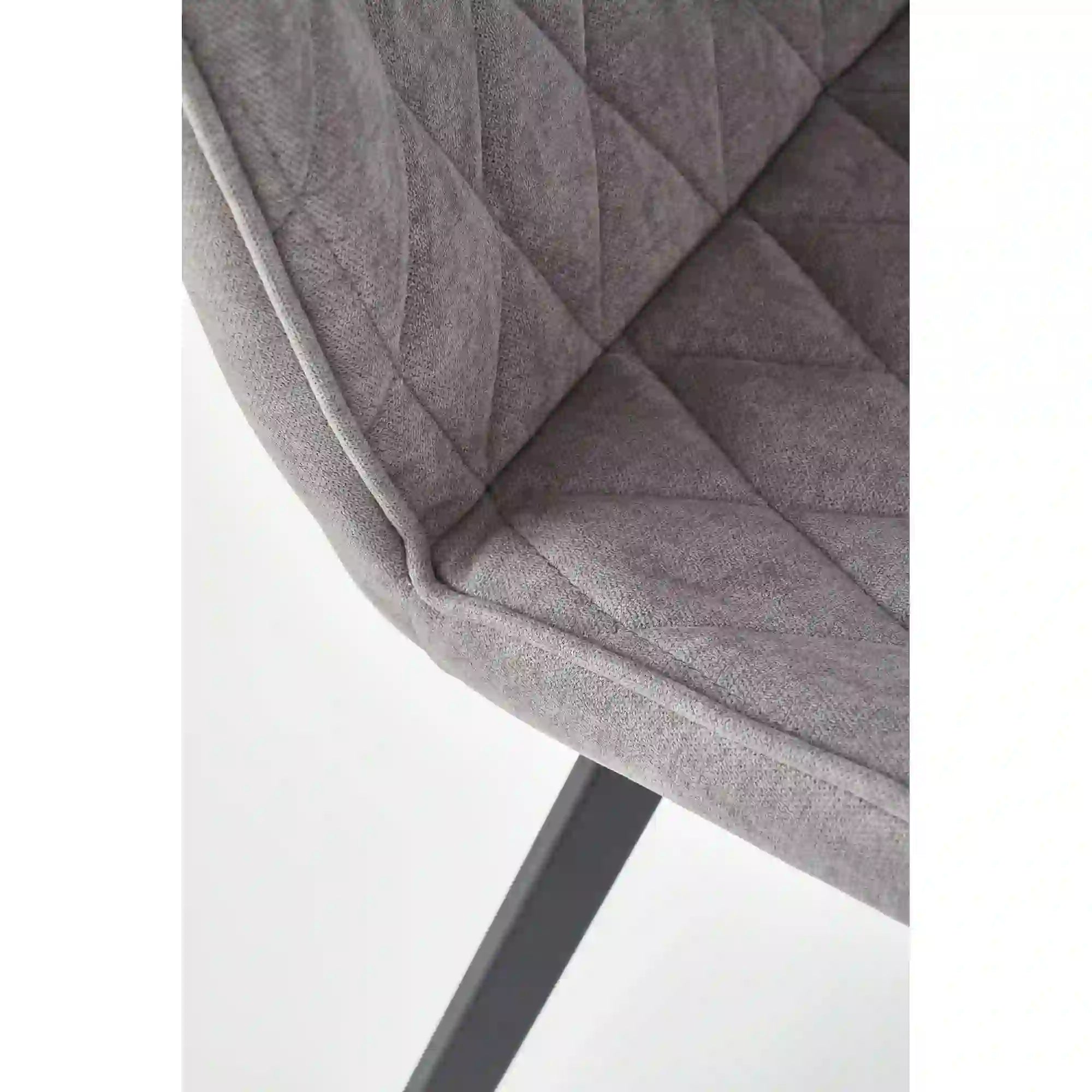 Scaun K360 gri/negru, stofa clasica/metal, 51x64x90 cm