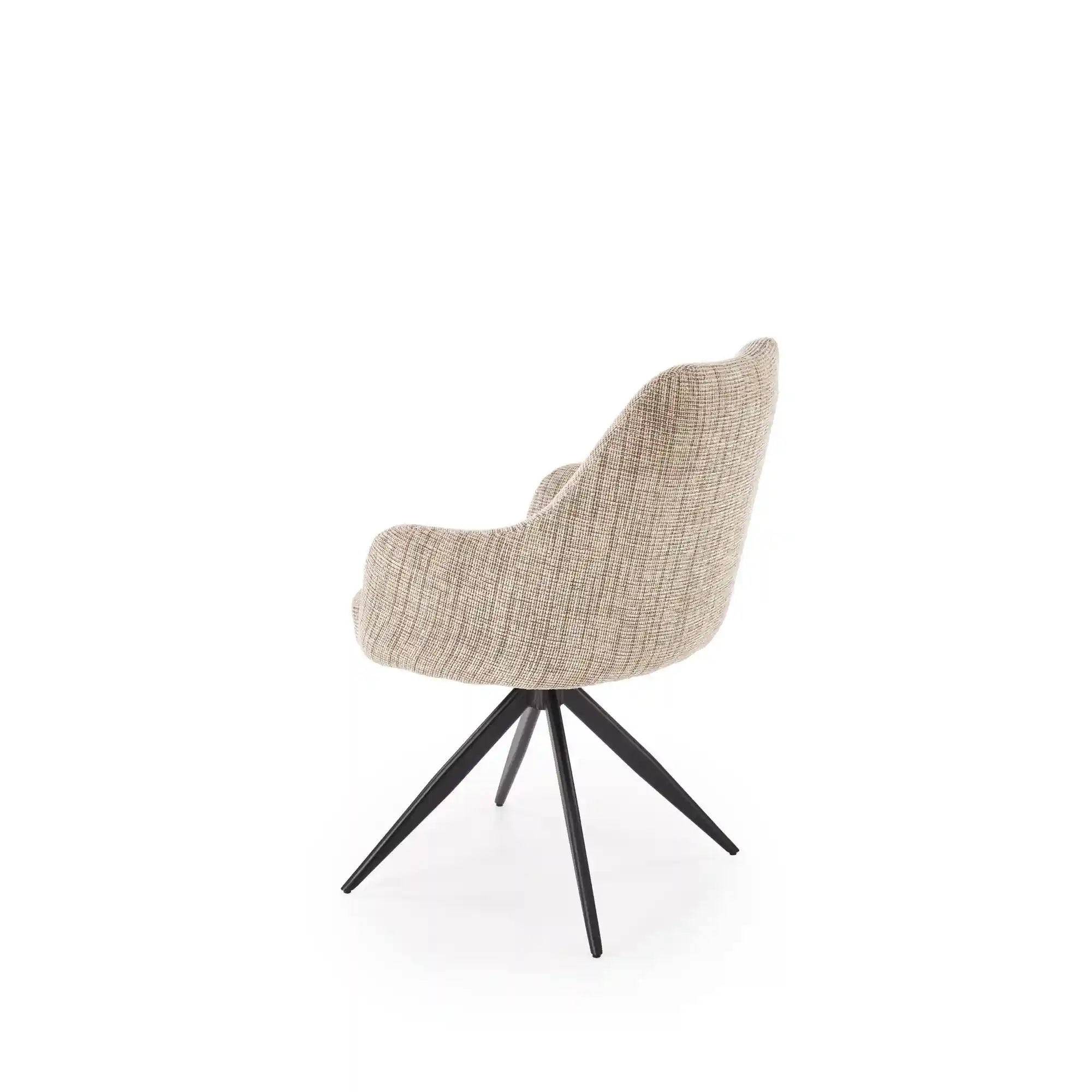 Scaun K564, bej/negru, stofa clasica/otel, 60x63x87 cm