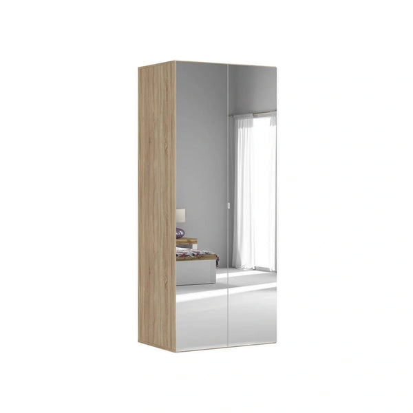 Dulap FLEX, stejar sonoma, PAL, cu 2 usi, 100x66x240 cm