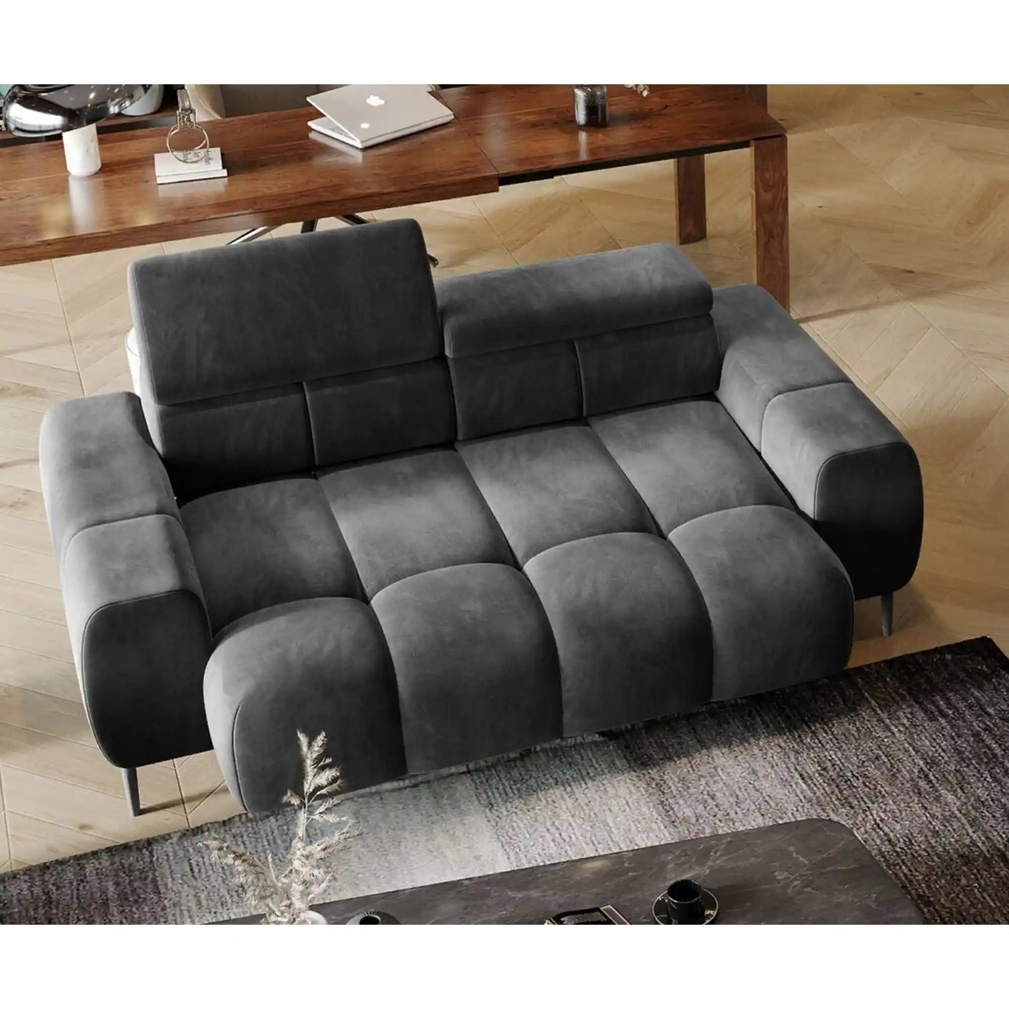 Canapea Plaza 3, personalizabil materiale gama Premium, cu reglaj electric, 212x105x99/76 cm