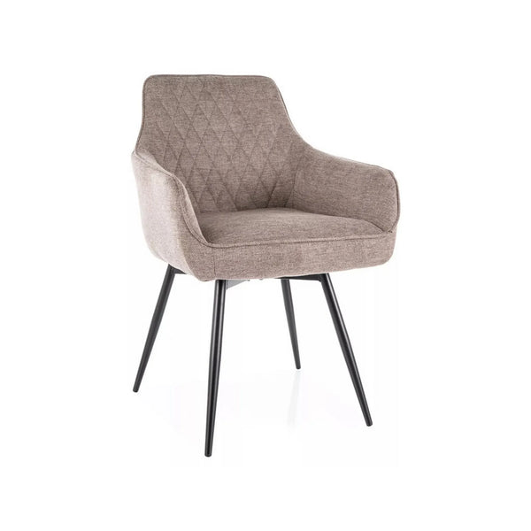 Scaun MARLO, bej - Brego 34, stofa clasica/metal, 55x58x88 cm