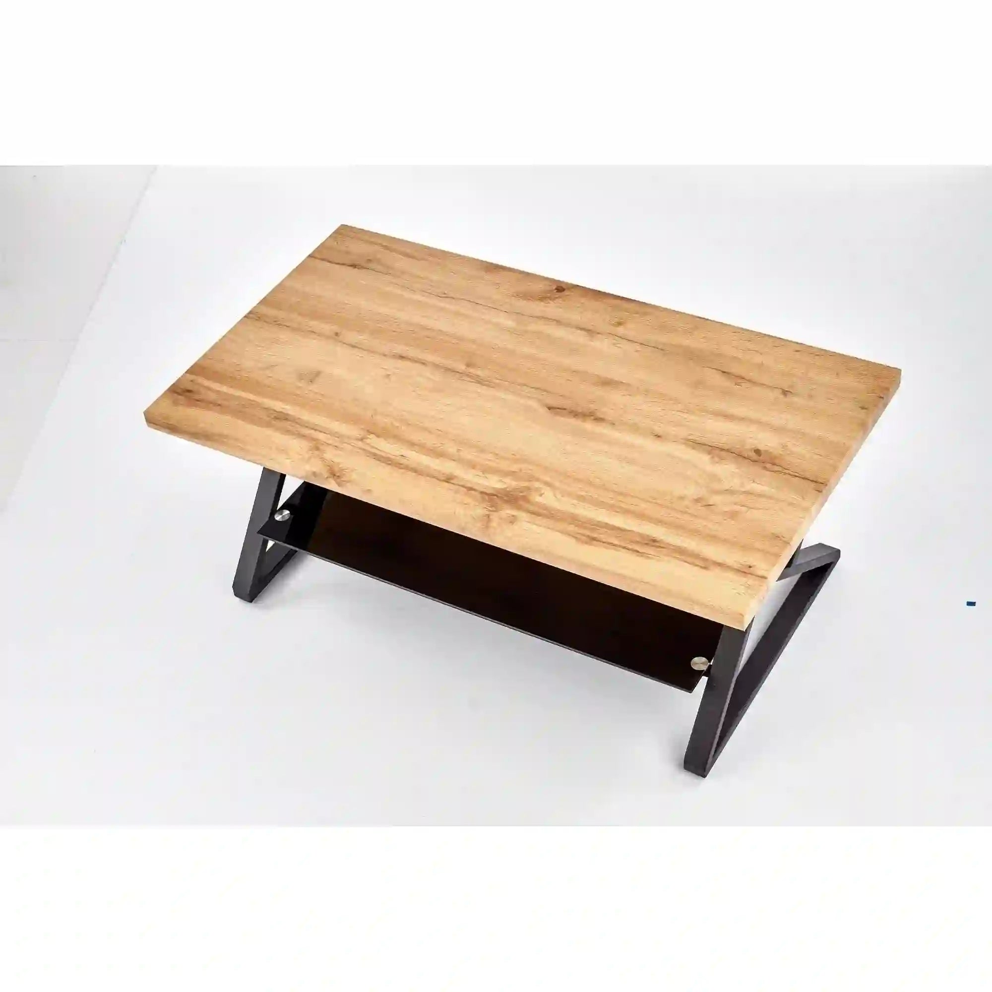 Masuta cafea XENA, negru/stejar natural, 110x60x45 cm
