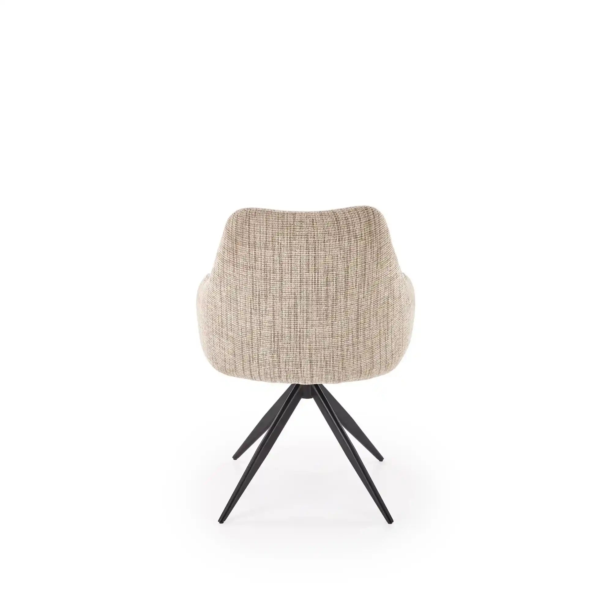 Scaun K564, bej/negru, stofa clasica/otel, 60x63x87 cm