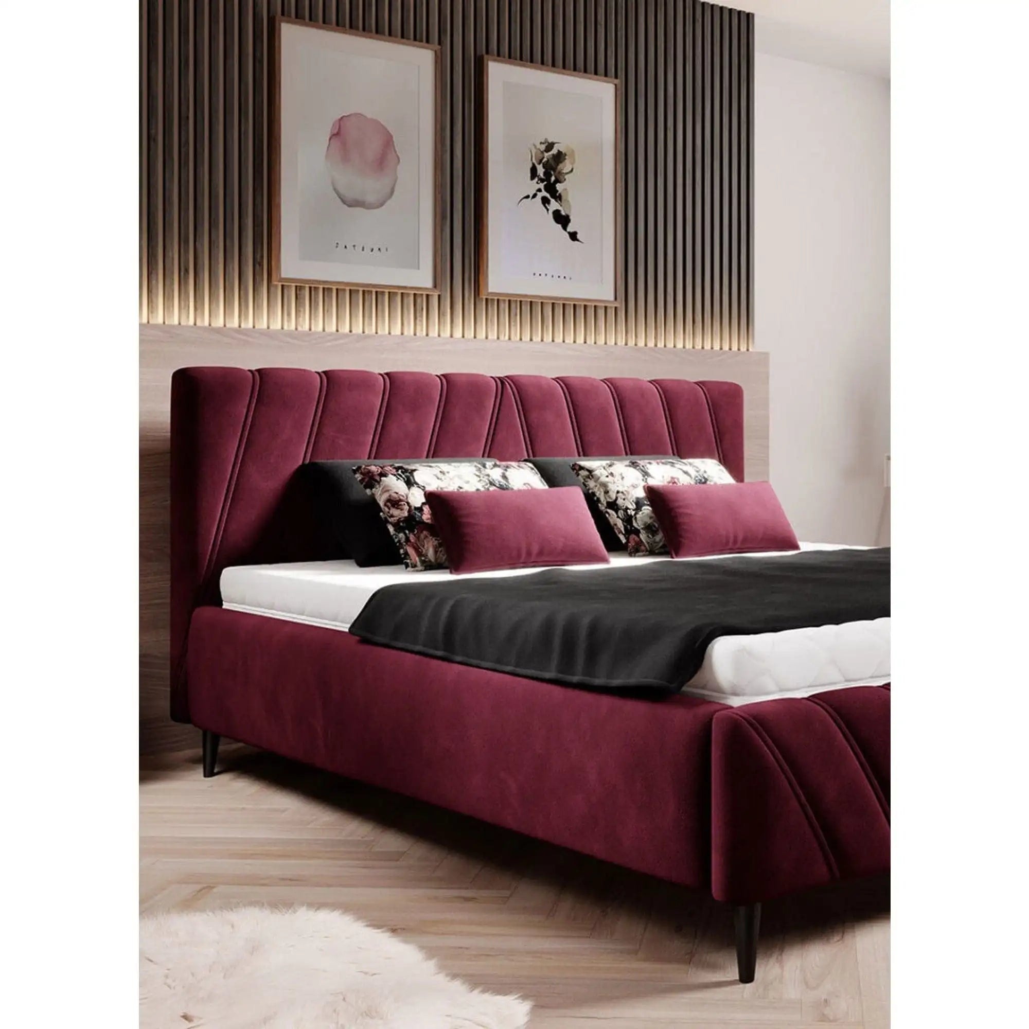 Pat CALYPSO SR 160x200, personalizabil materiale gama Premium, somiera din lemn si sistem de reglare