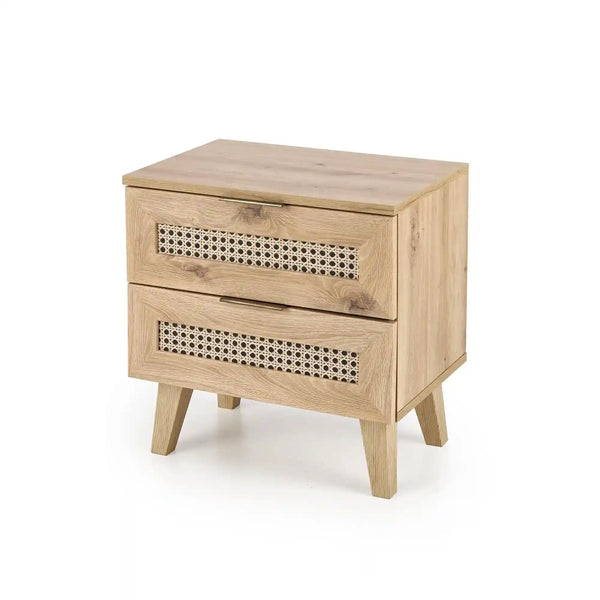 Noptiera Borneo, stejar artisan, PAL laminat, 50x34x52 cm