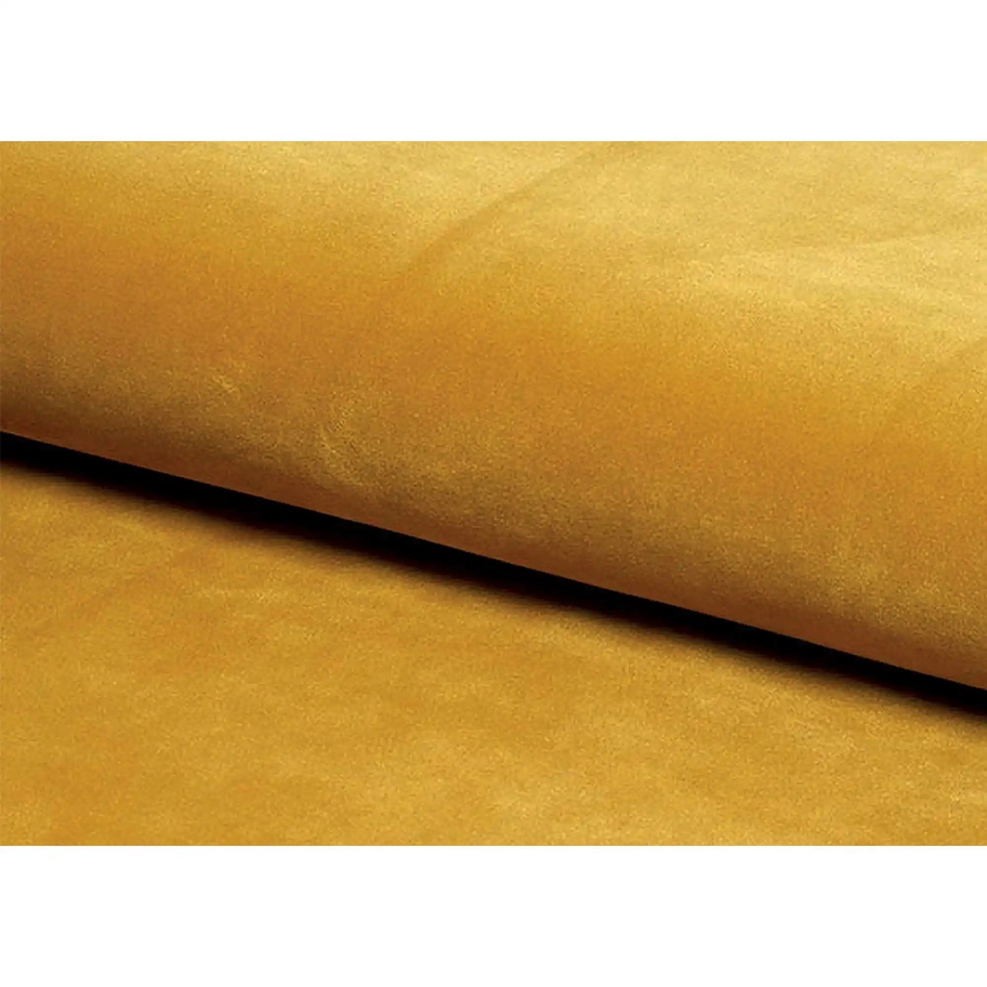 Taburet LORI 2, stofa catifelata galben - Bluvel 68, 76x39x34 cm