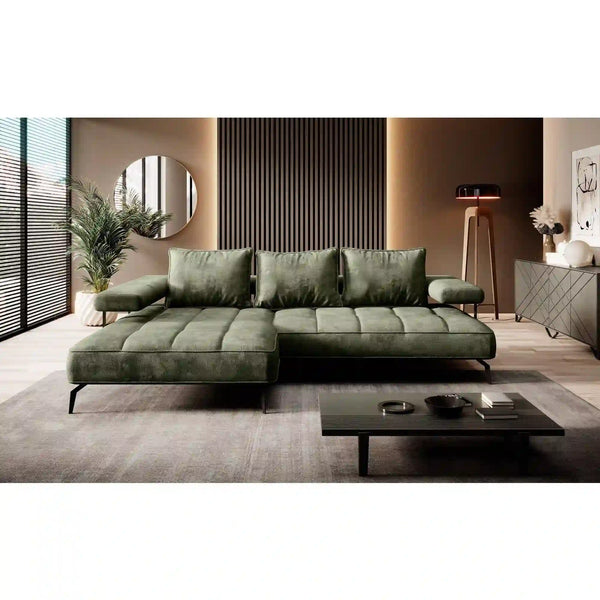 Coltar MONTELLA MINI, personalizabil material gama Premium, cu reglaj electric, 266x180x88 cm