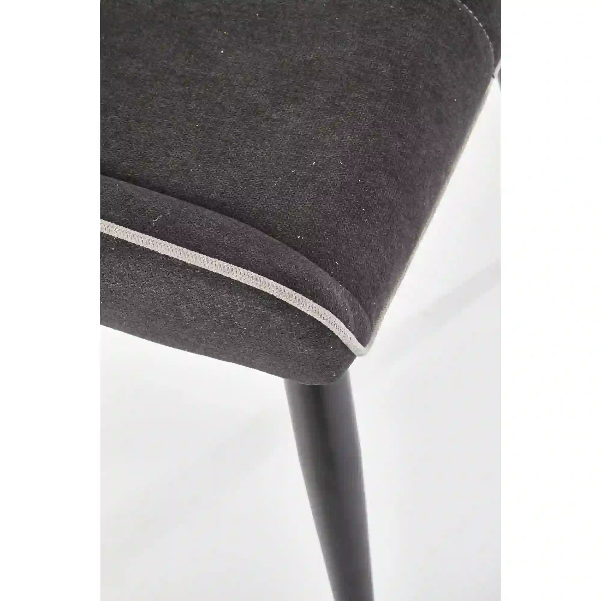 Scaun K369, gri inchis/negru, stofa clasica/otel, 48x58x92 cm