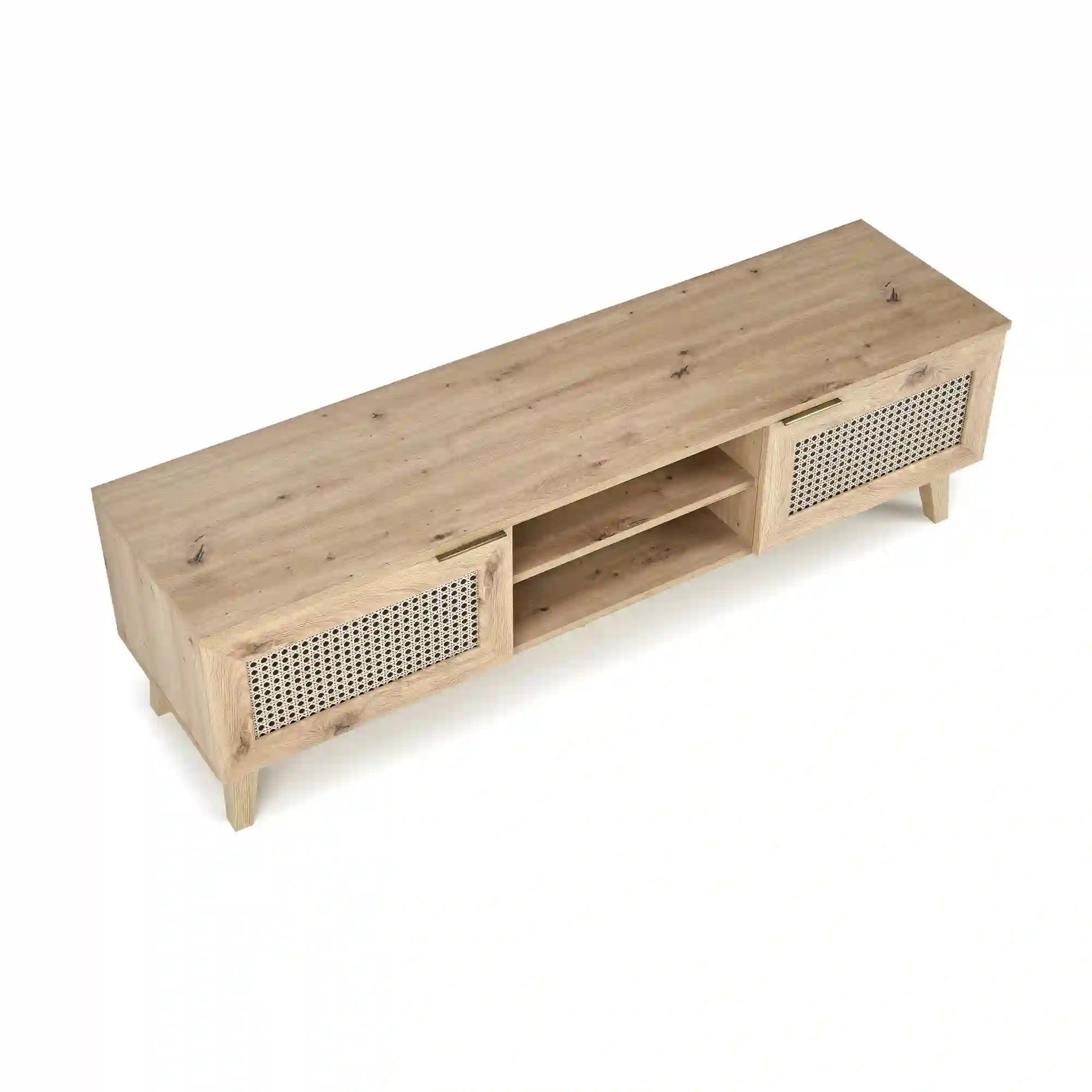 Comoda TV BORNEO, stejar artisan, PAL laminat, 150x40x45 cm
