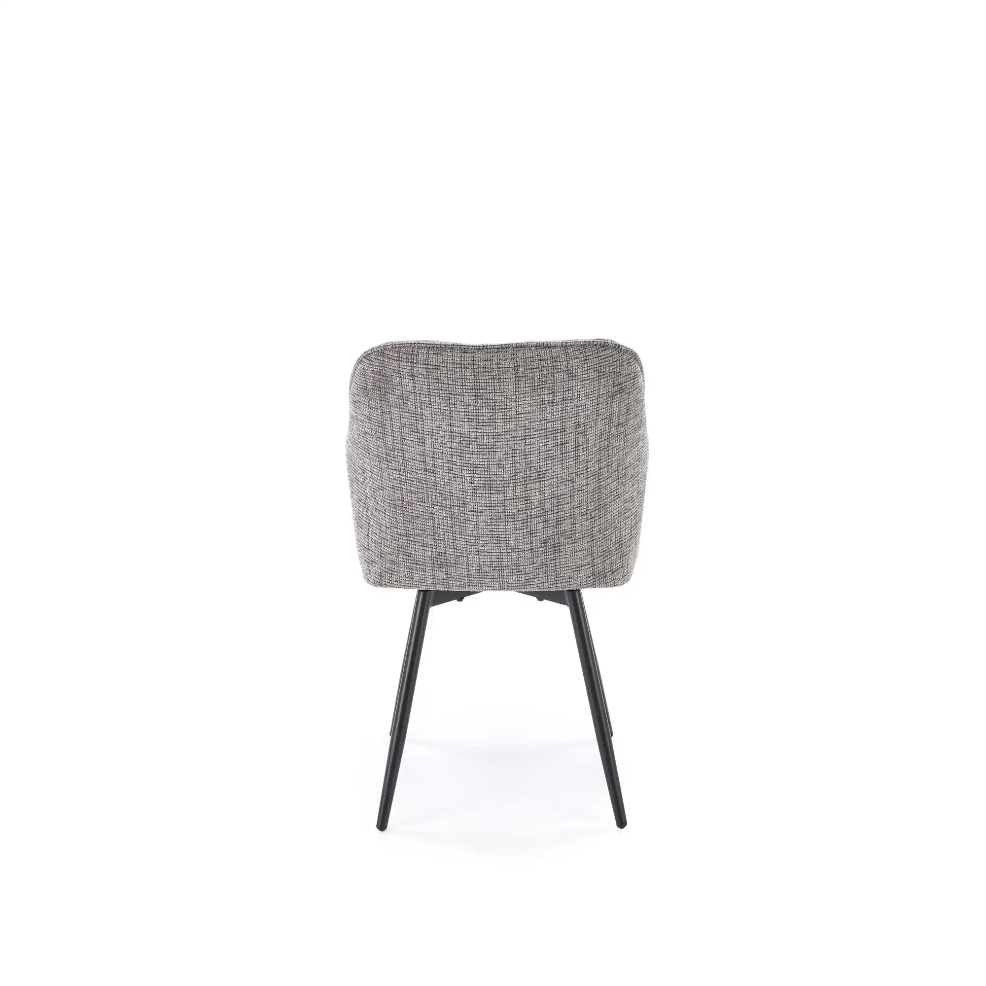 Scaun K576, gri/negru, stofa clasica/otel, 54x60x85 cm