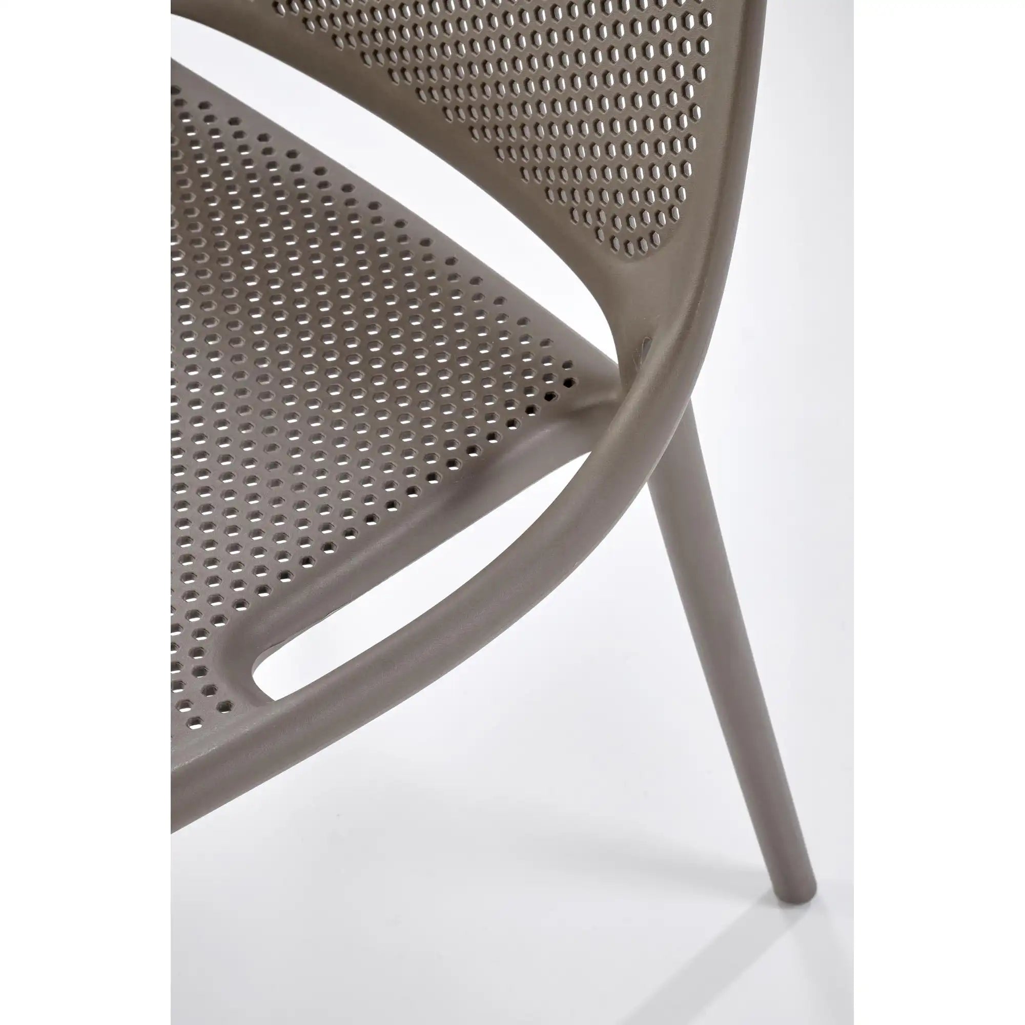 Scaun de gradina K532, grej, polipropilena, 50x56x80 cm