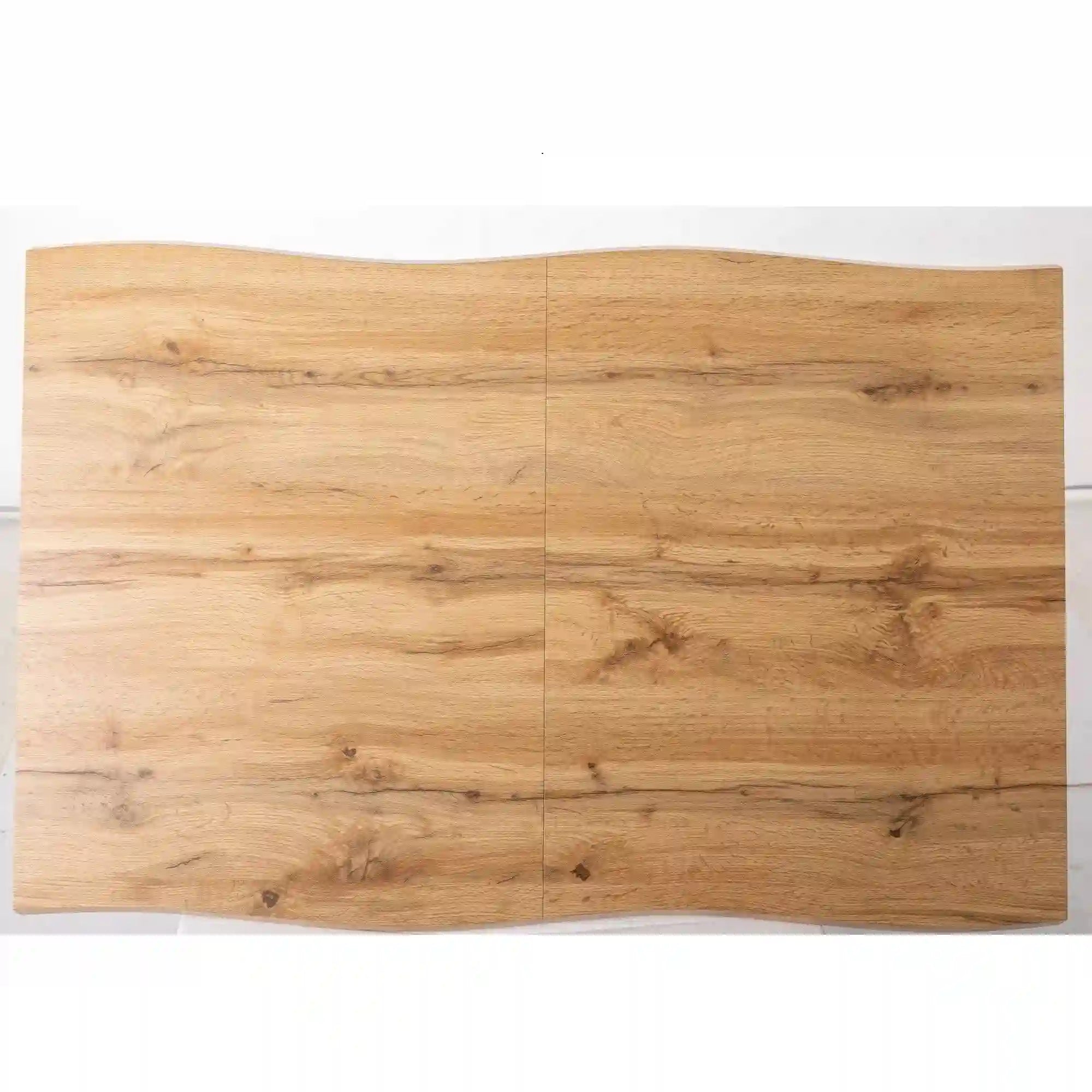 Masa extensibila FRESNO, stejar artisan/negru, 120/180x80x76 cm