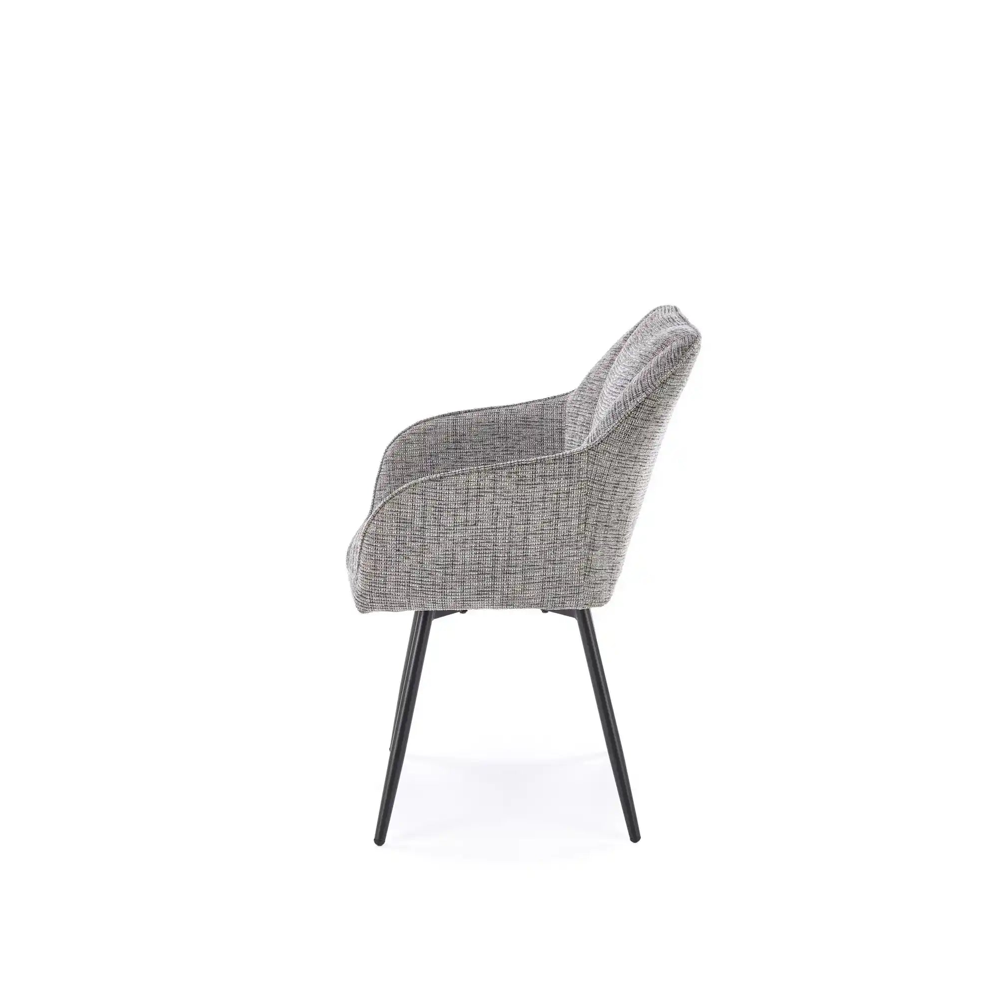 Scaun K576, gri/negru, stofa clasica/otel, 54x60x85 cm