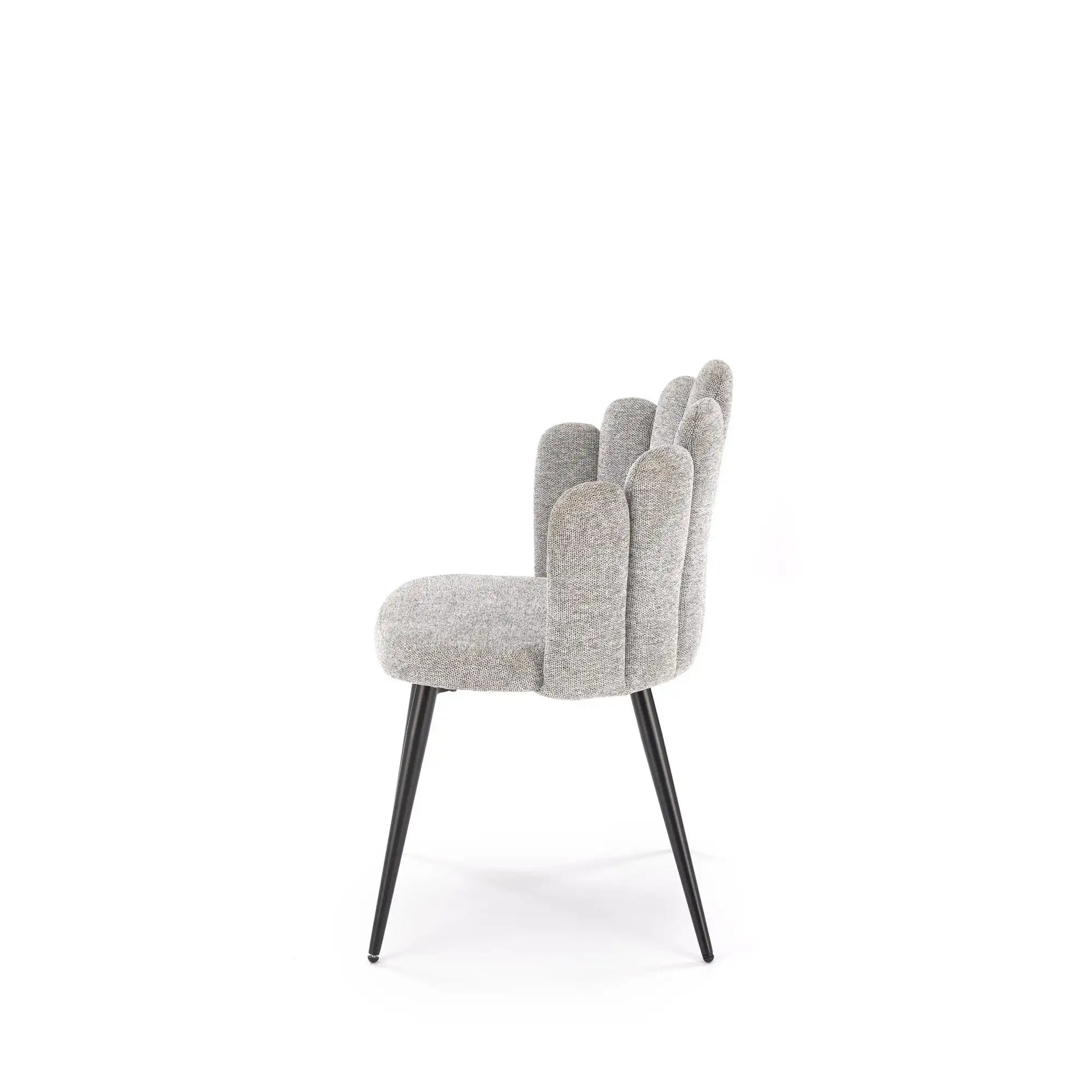 Scaun K552, gri/negru, stofa clasica/metal, 53x53x83 cm