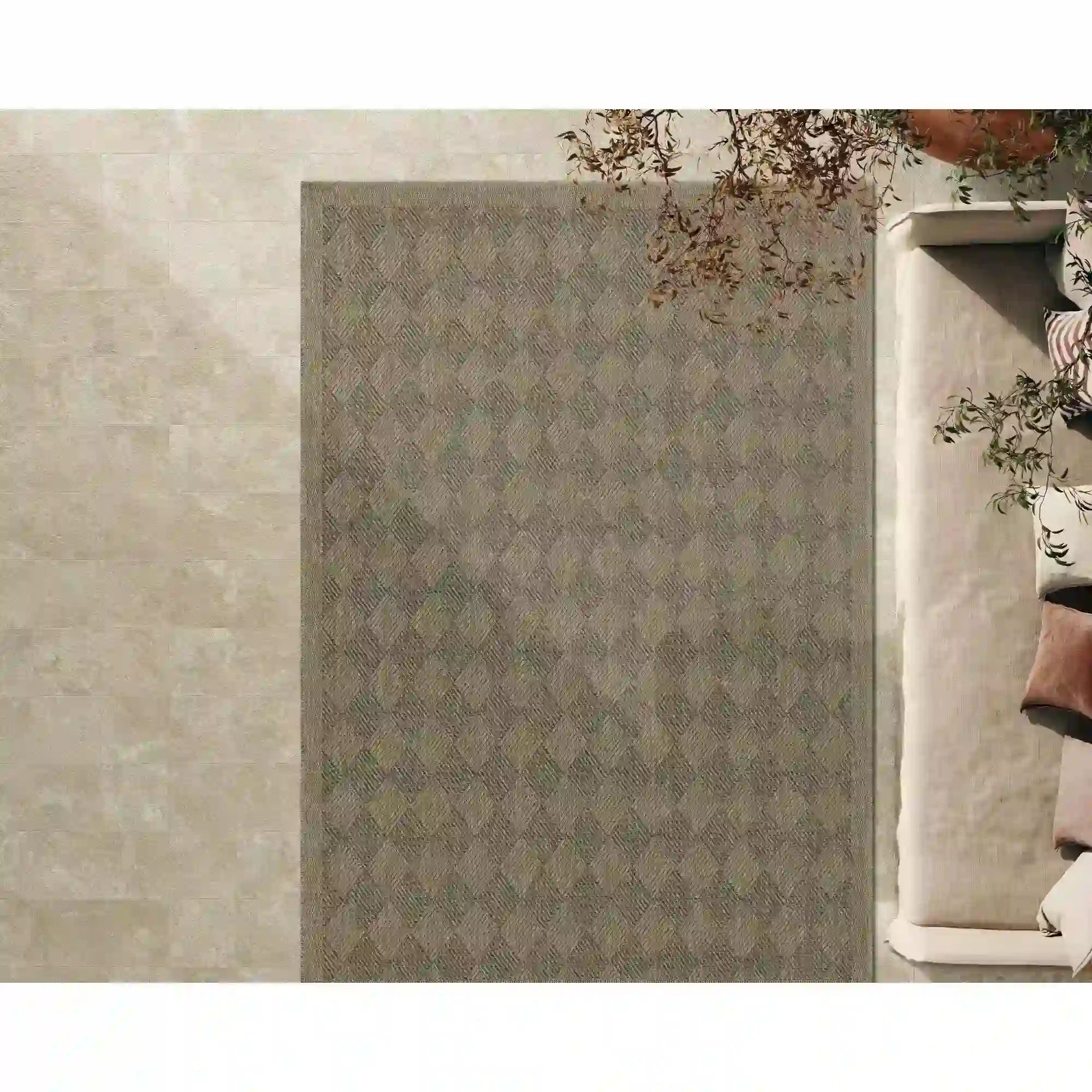 Covor AVANOS, 160x220 cm, forma dreptunghiulara, polipropilena, maro
