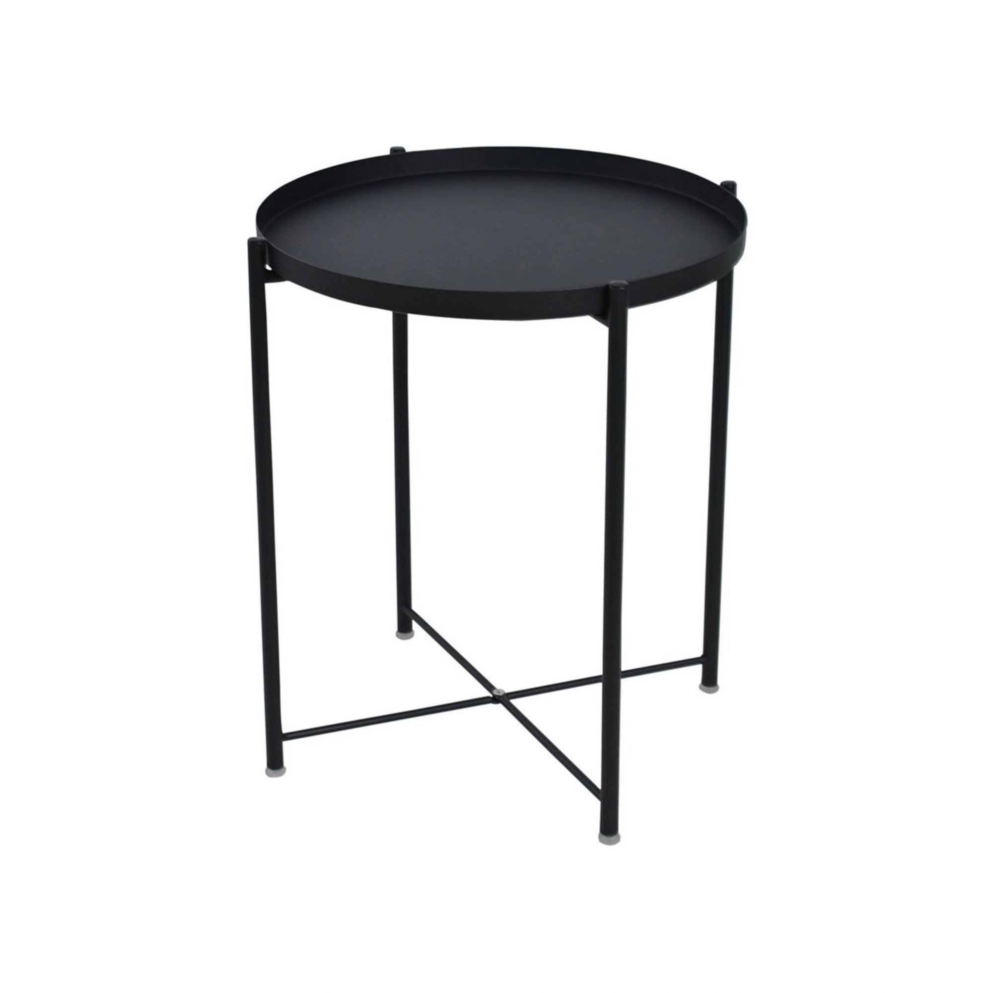 Masuta cafea TIM, negru, metal, 48x48x53 cm
