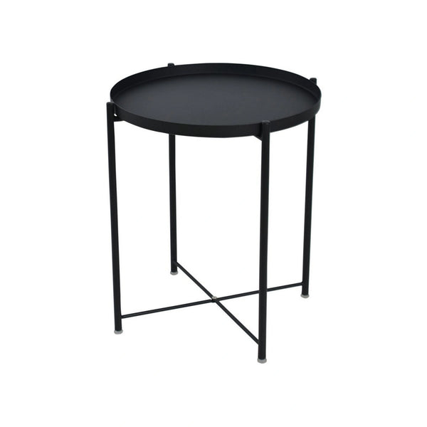 Masuta cafea TIM, negru, metal, 48x48x53 cm
